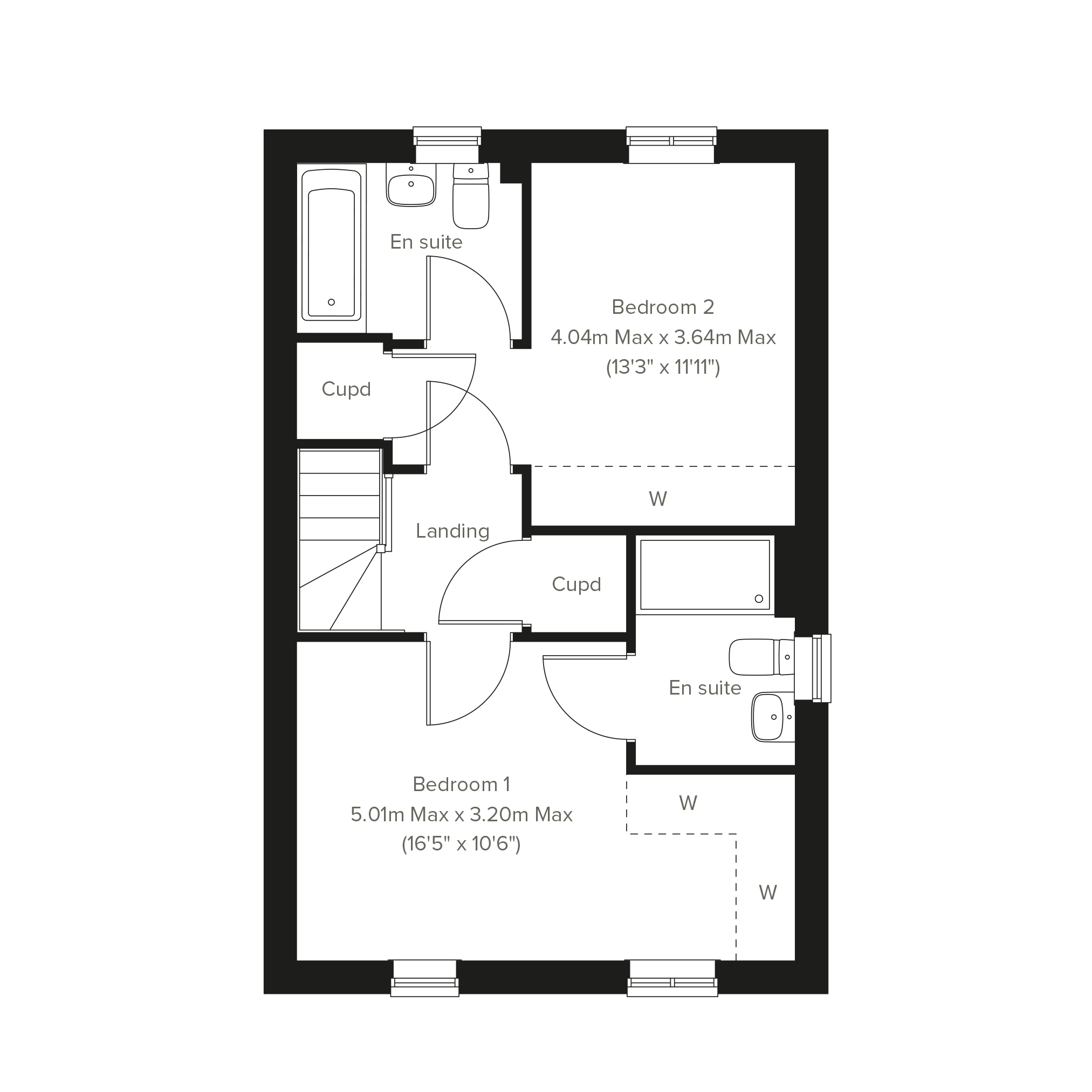 206, Windmill Drive, Newbold Verdon floorplan