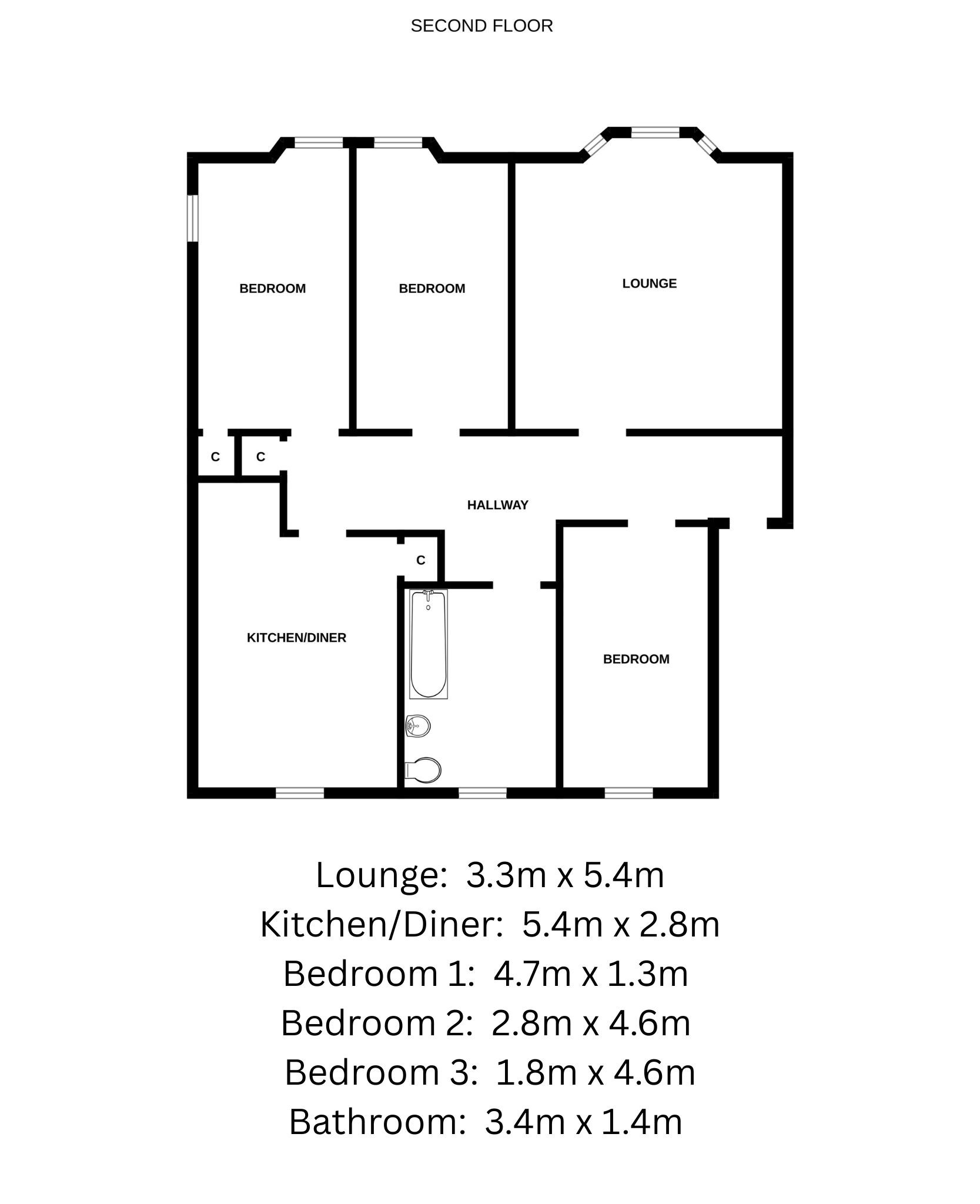 2/1 93, Nethergate, Dundee floorplan