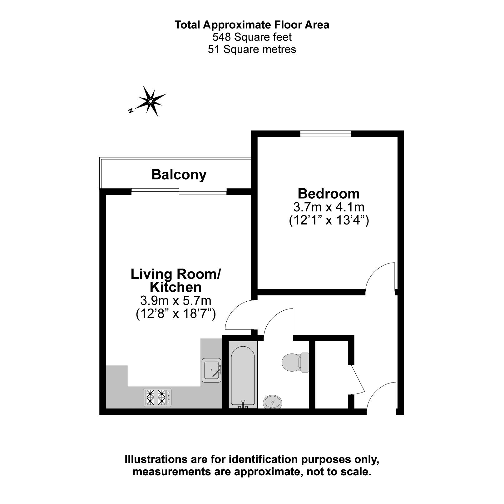 Flat 48,, 30 Bath Road, Slough floorplan