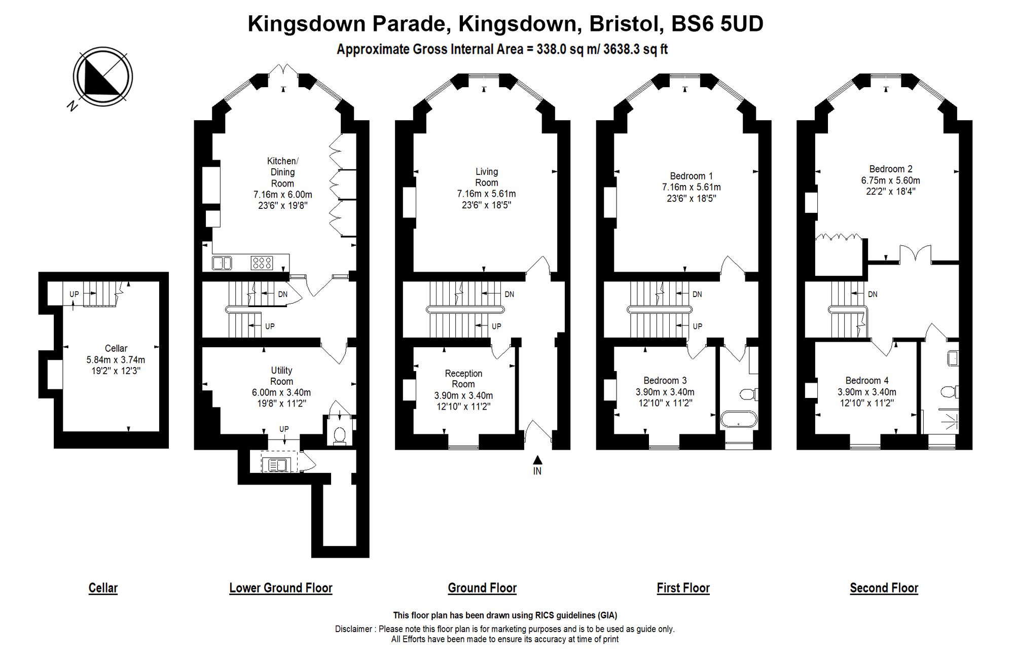12a Kingsdown Parade, Bristol floorplan