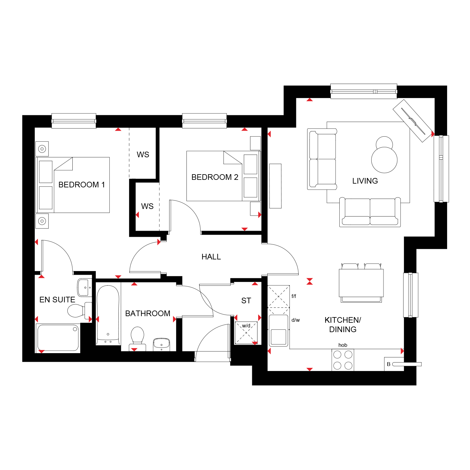 H7353143, 160 Mill Drive, Bucksburn, Aberdeen floorplan