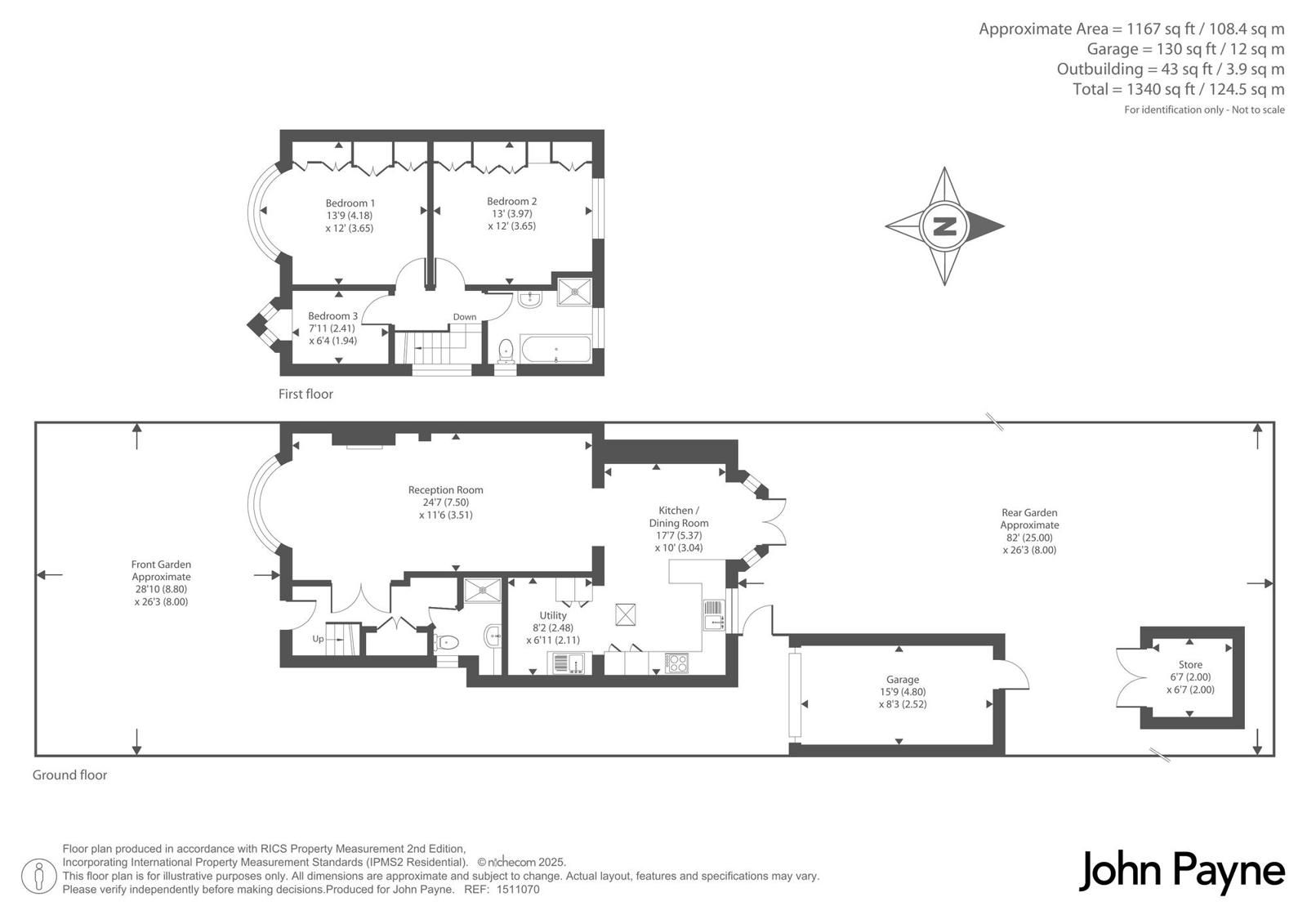 153, Wricklemarsh Road, London floorplan