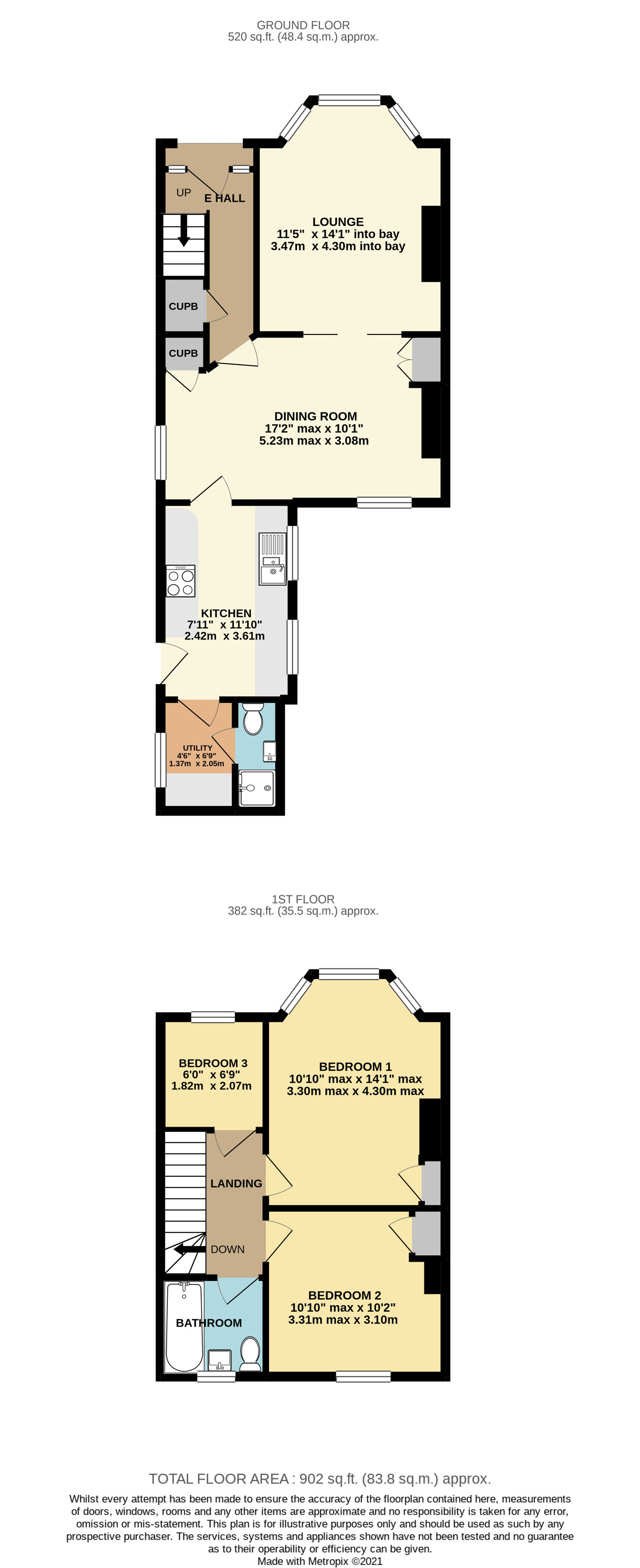 14, Milson Grove, York floorplan