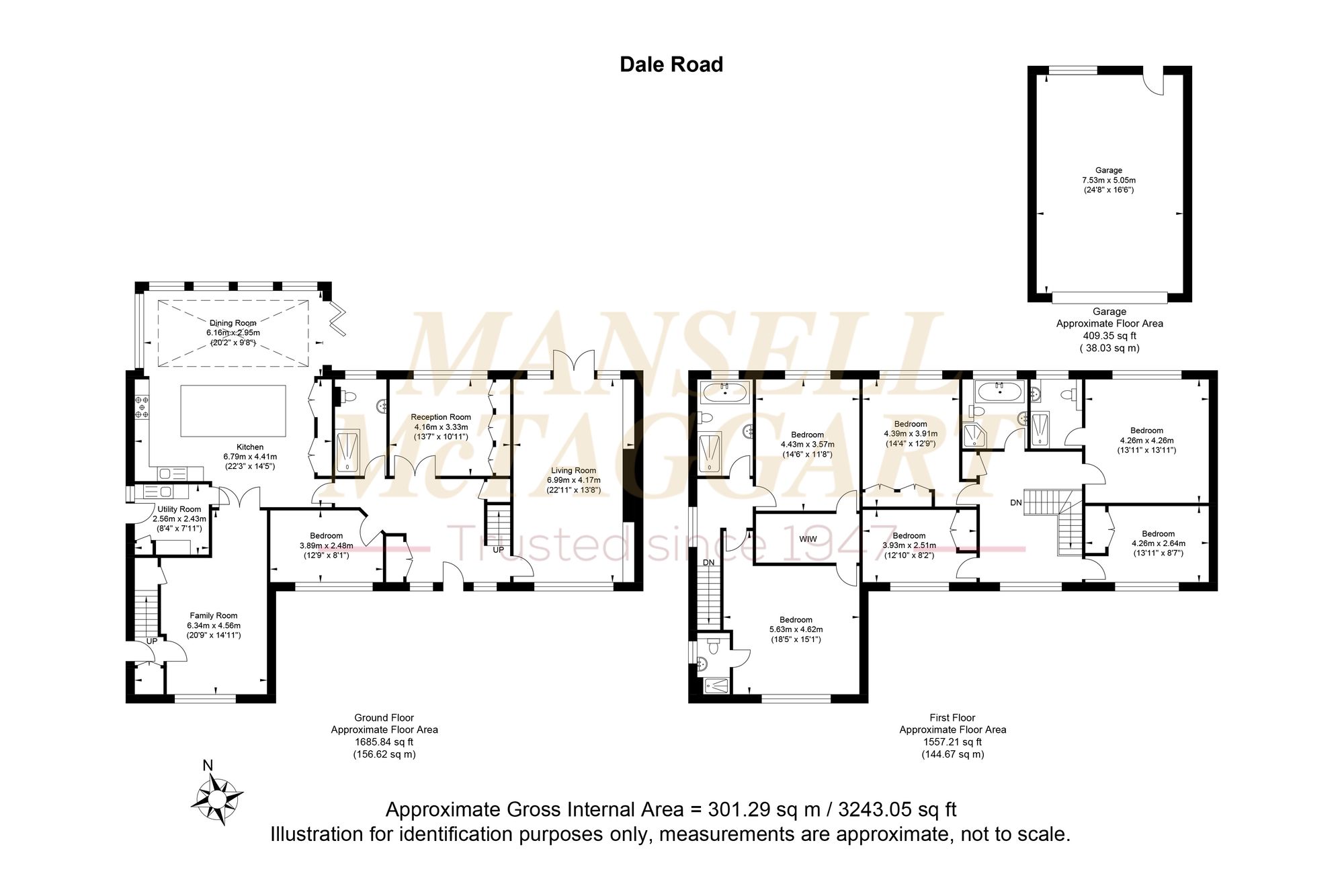 High Trees Dale Road, Forest Row floorplan