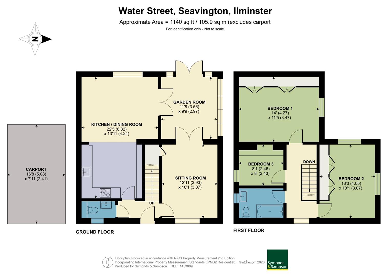 Little Thatch, 5 The Pheasant, Water Street, Ilminster floorplan