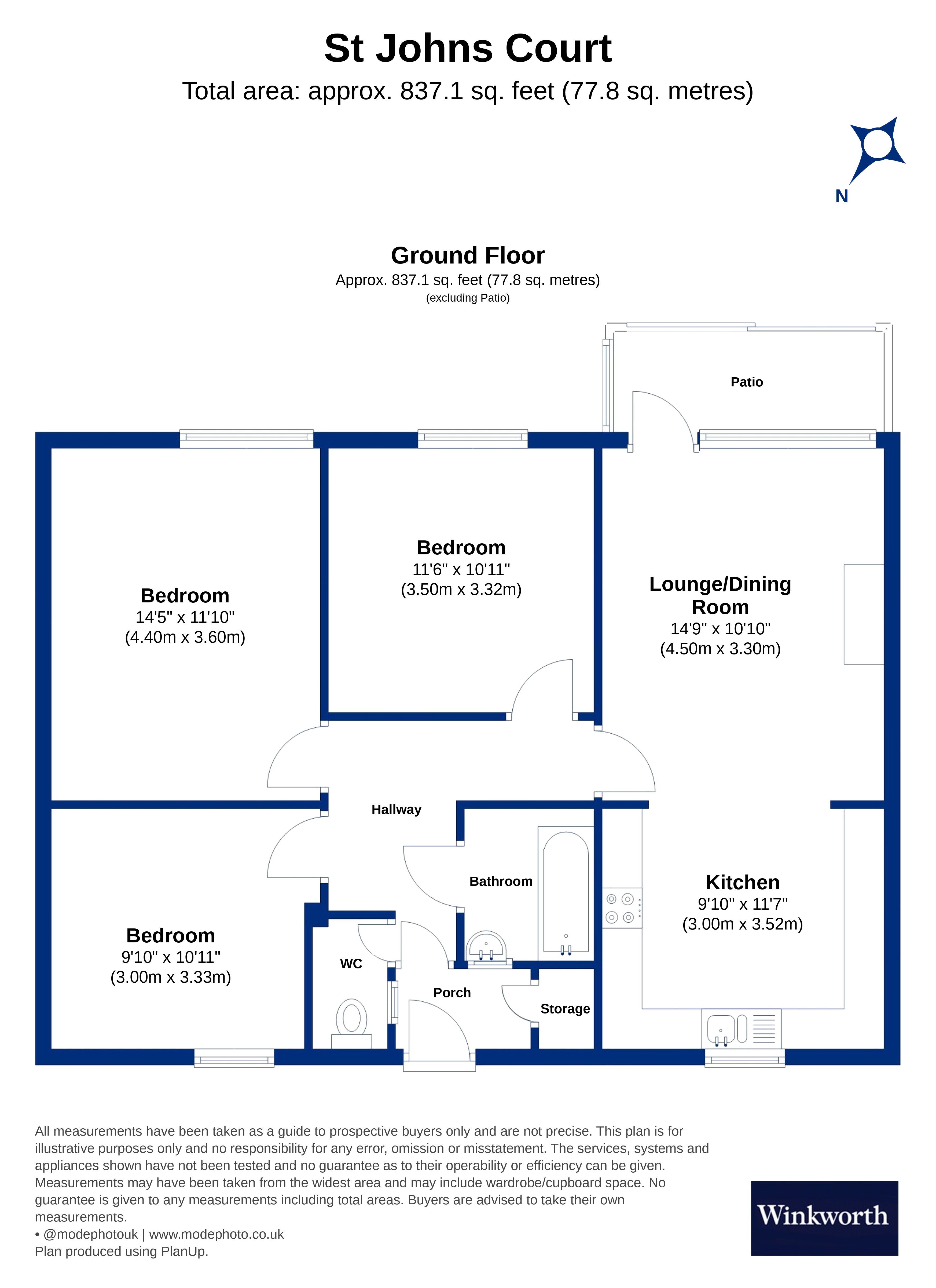 St Johns Court, Queens Drive floorplan
