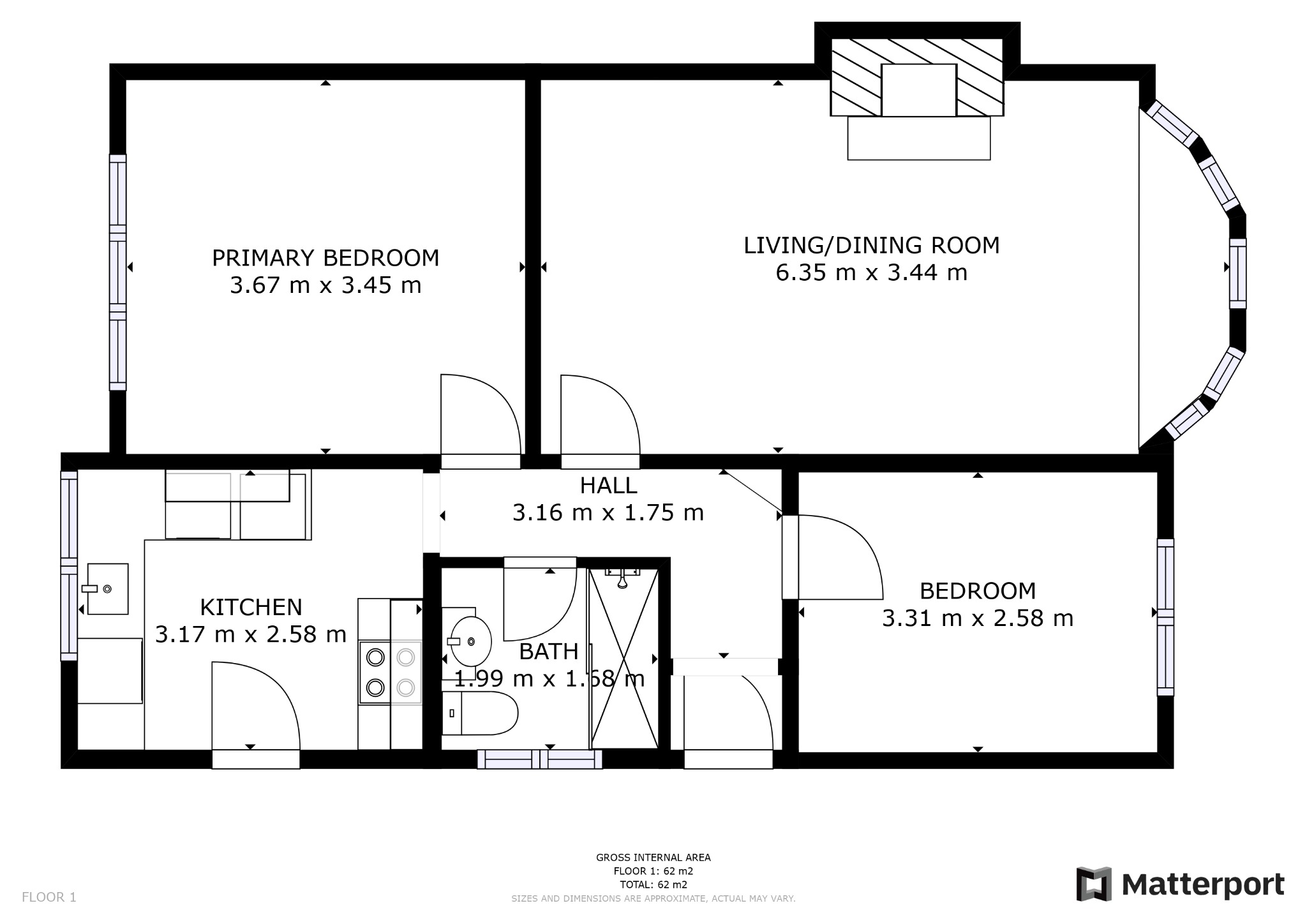 Marian Way, South Shields NE34, 2 bedroom semidetached bungalow for