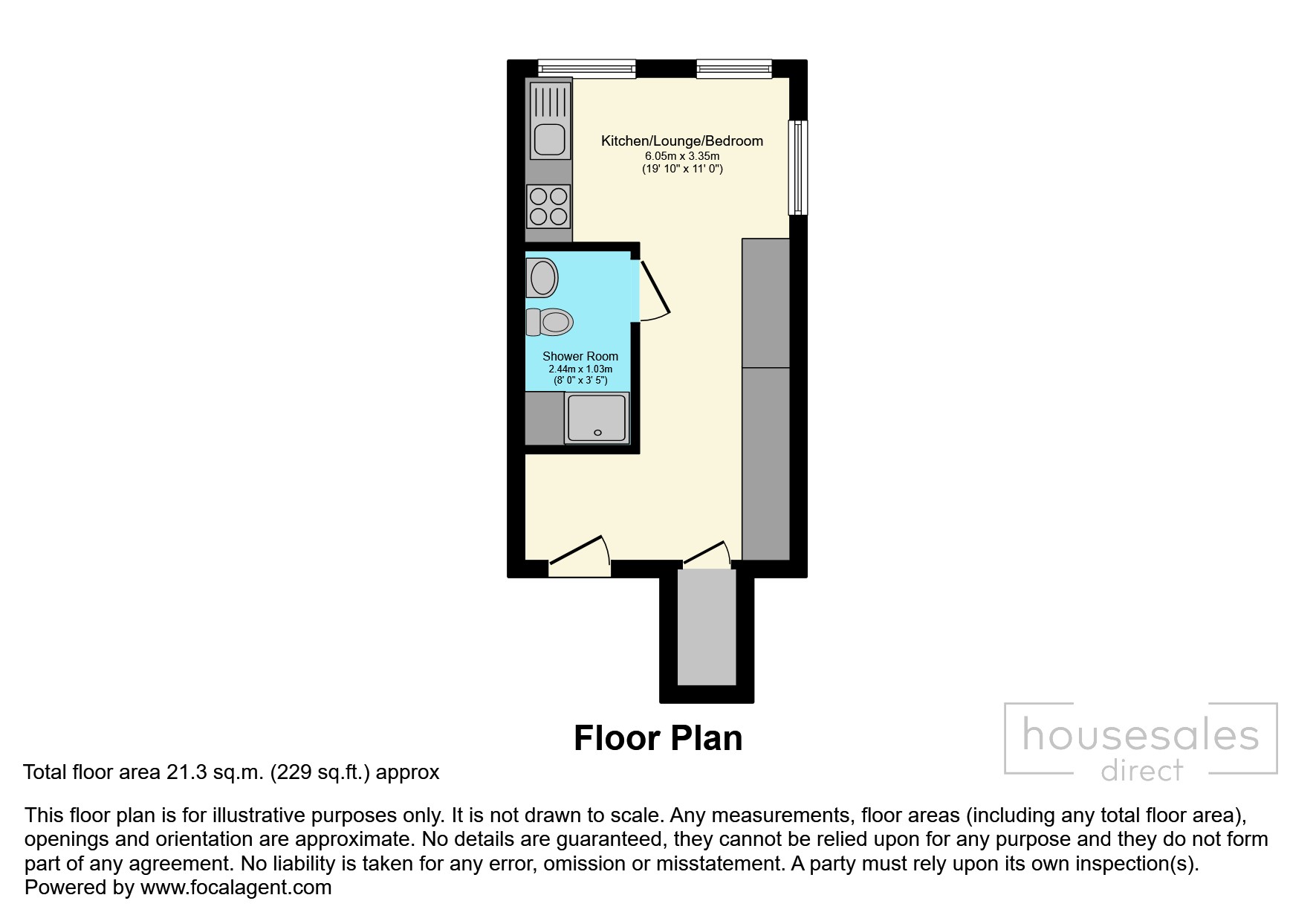 Apartment, 210, Sheffield floorplan