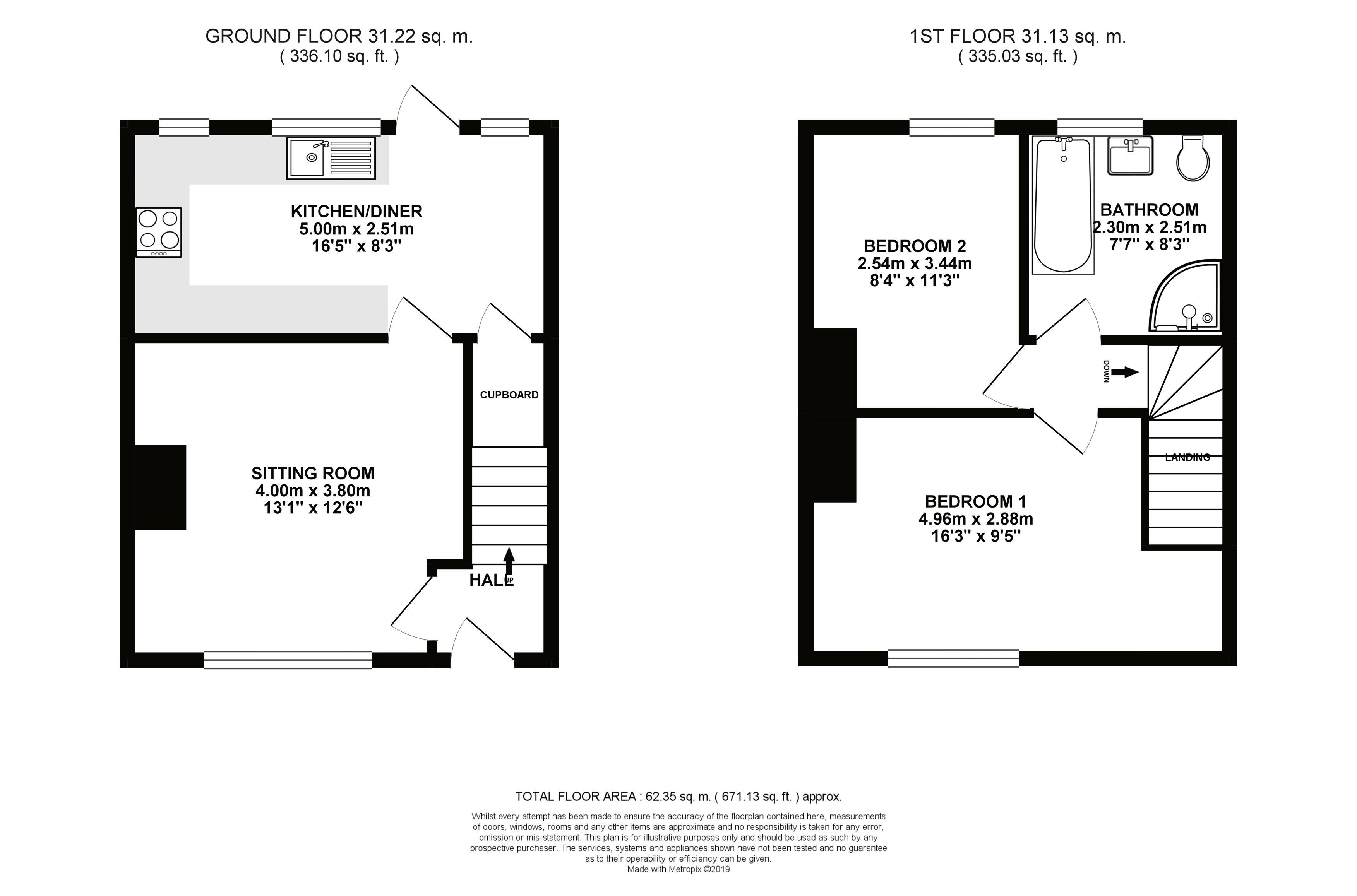 2 Bedrooms Terraced house for sale in Vernham Grove, Odd Down, Bath BA2