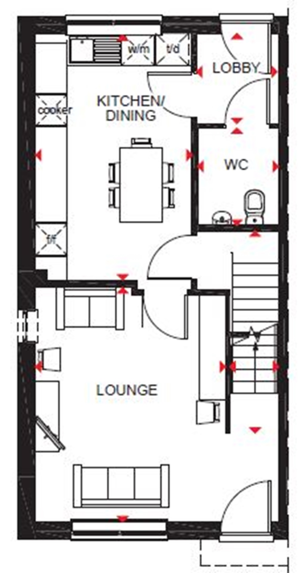"Woodbury" at Lydiate Lane, Thornton, Liverpool L23, 3 bedroom end