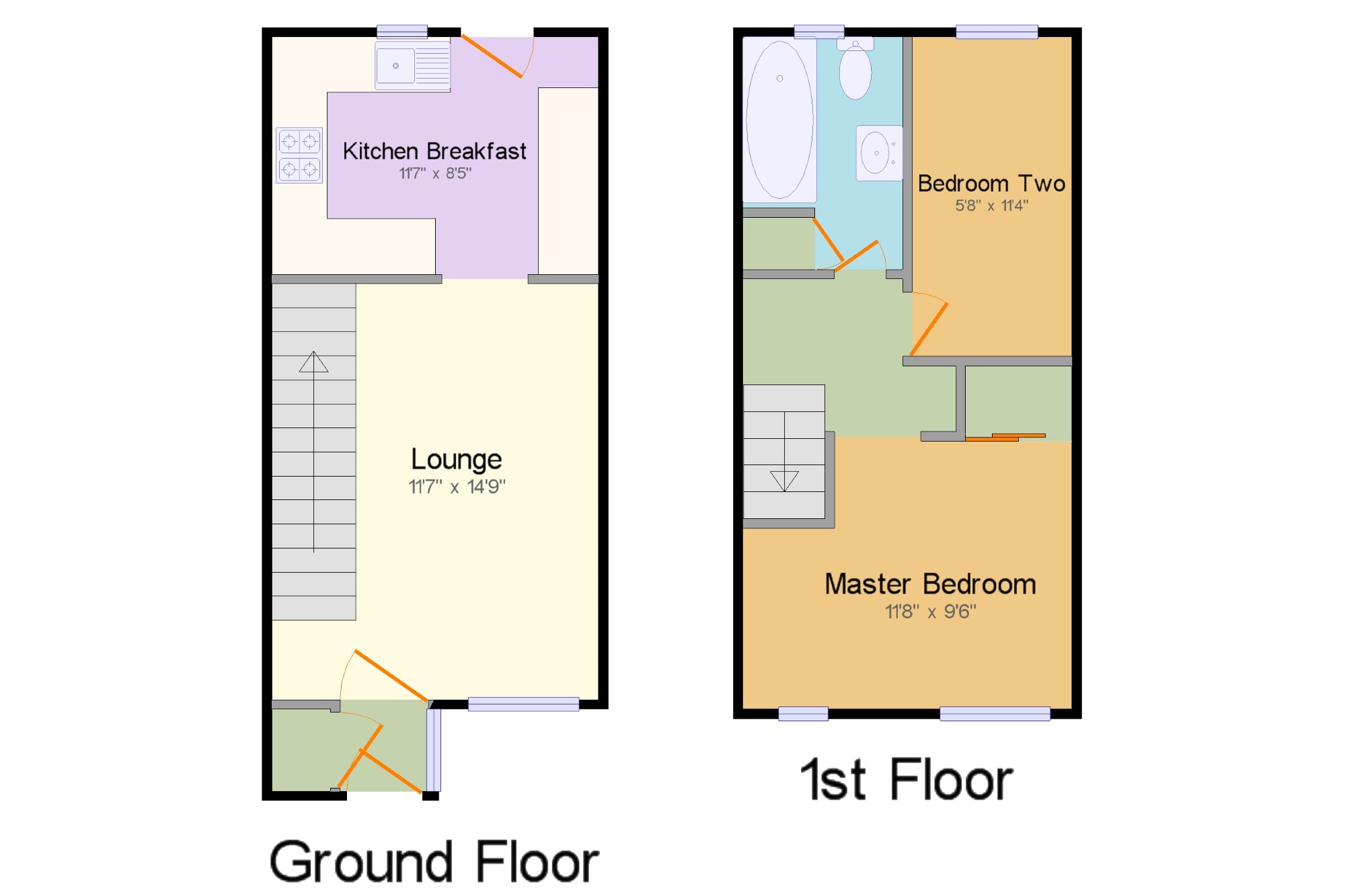 2 Bedrooms Terraced house for sale in Bosworth Close, Bletchley, Milton Keynes, Buckinghamshire MK3