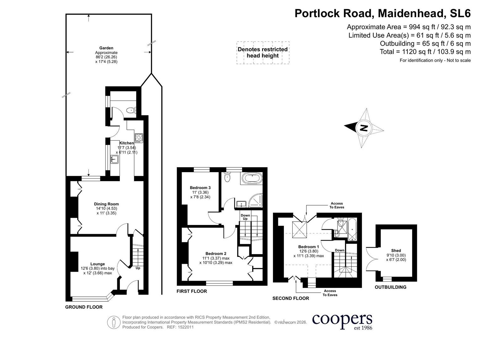 25, Portlock Road, Maidenhead floorplan