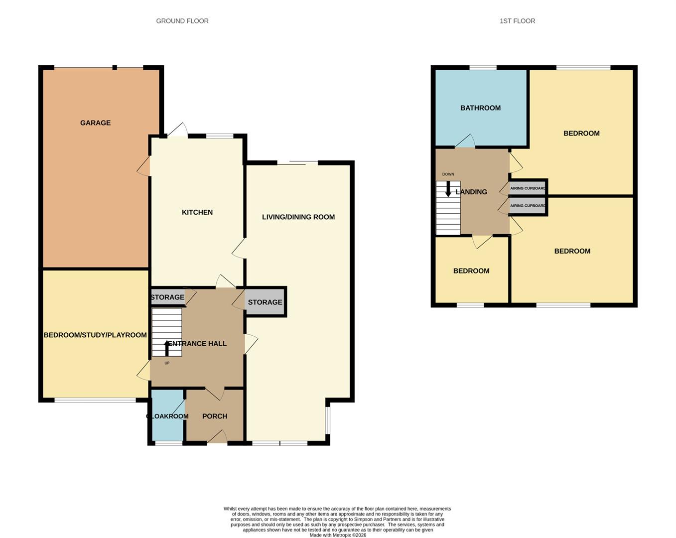5, Bluebell Close, Bedford floorplan