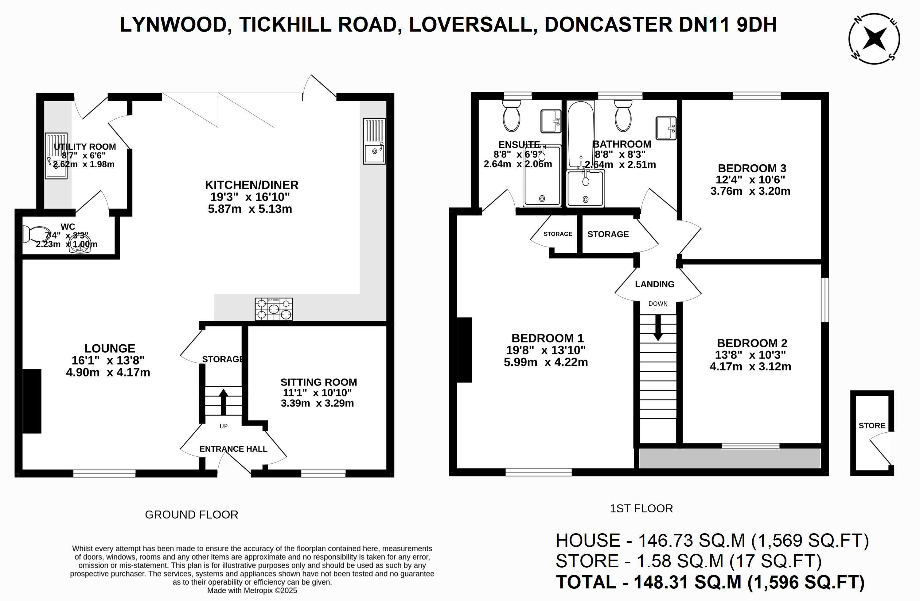 Lynwood, Tickhill Road, Doncaster floorplan