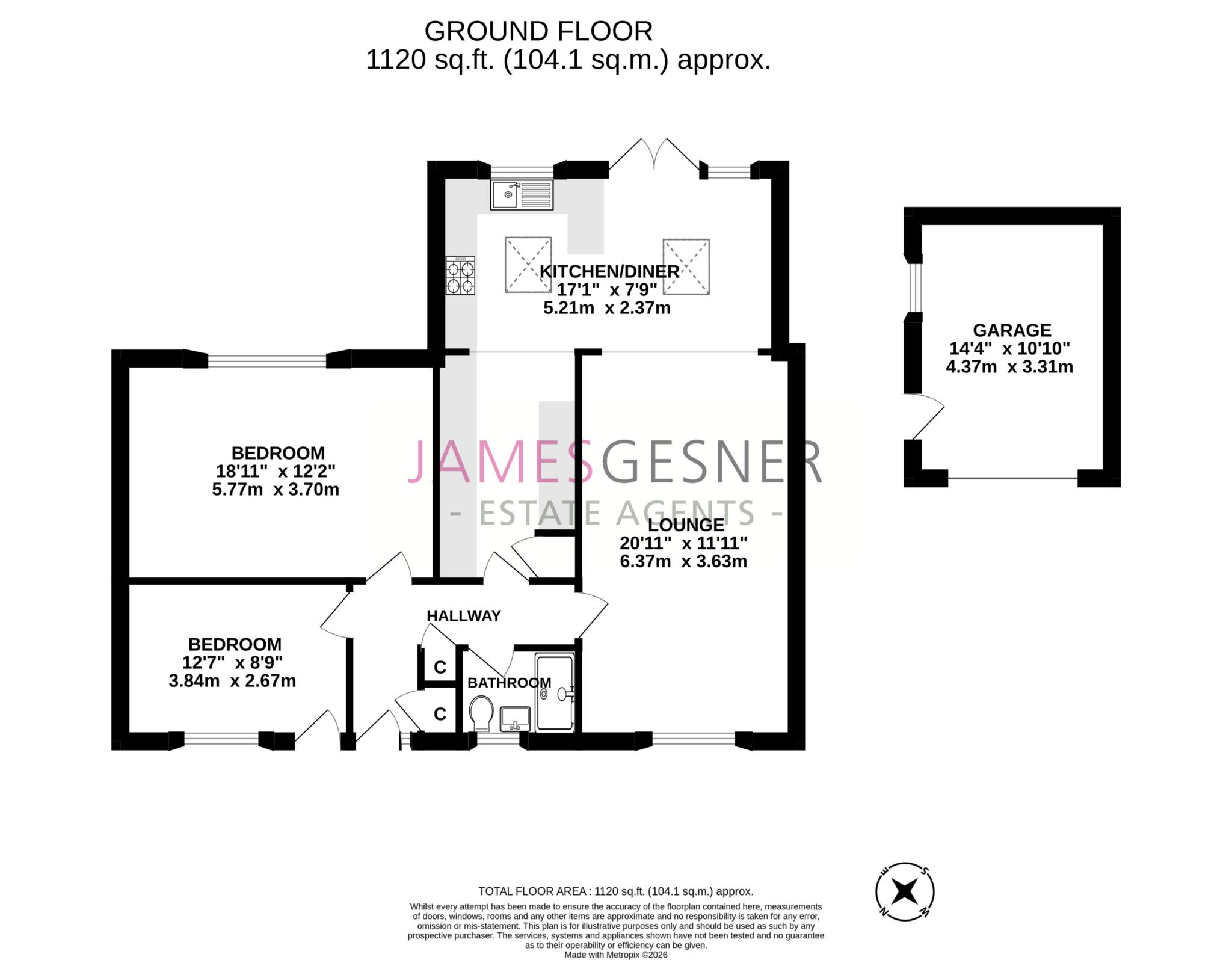 5, Cromwell Close, Oxford floorplan
