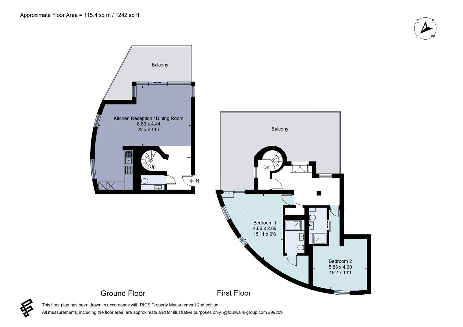 Flat 32,,, The Green Building, Manchester floorplan