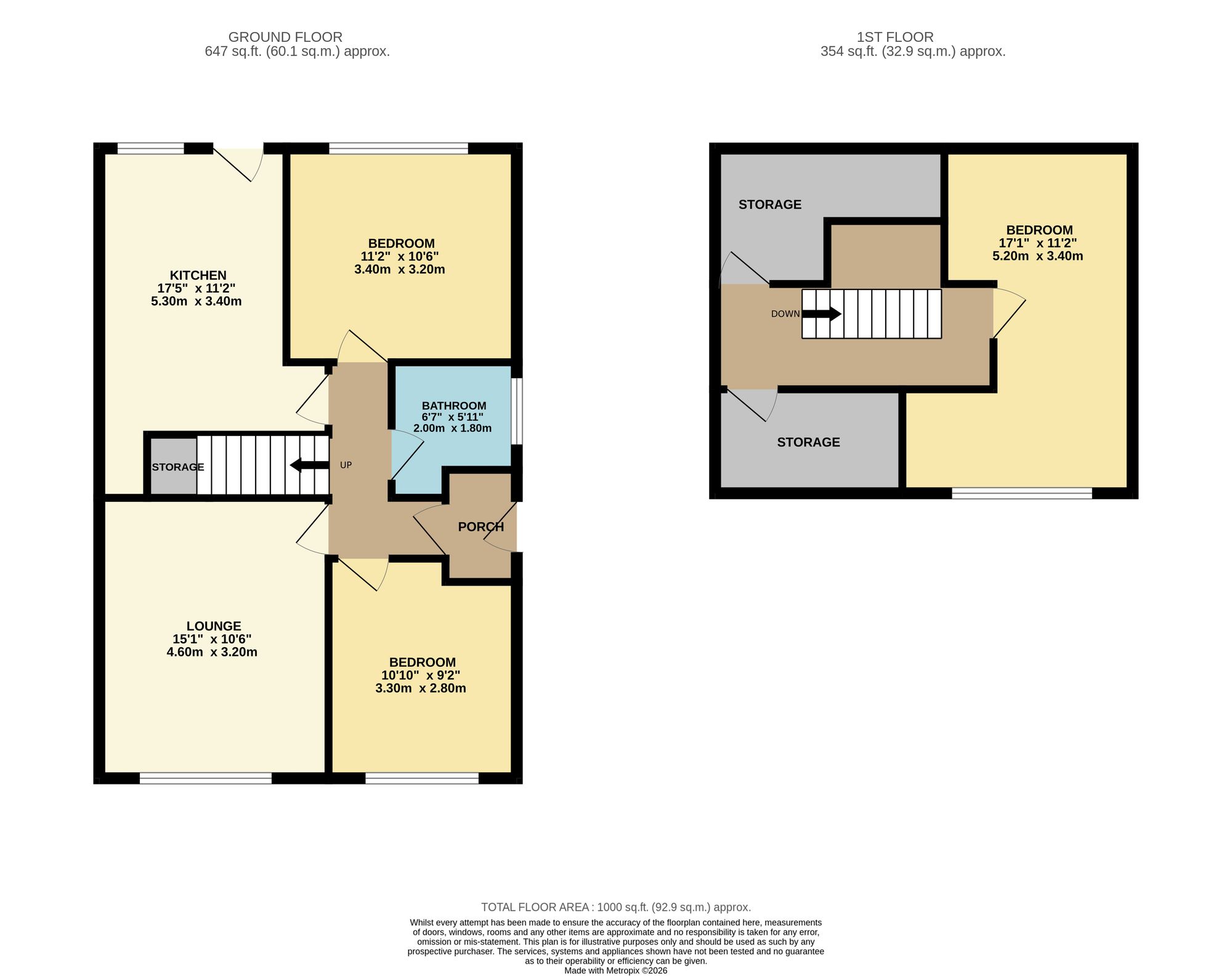 17 Ulleswater Close, Bolton floorplan