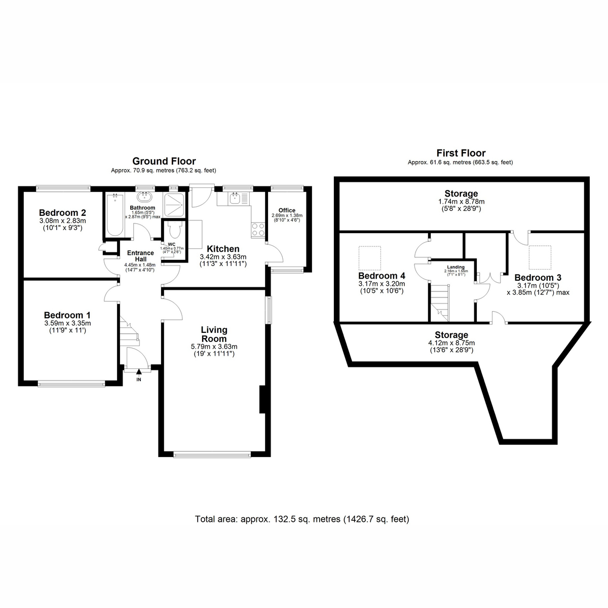 21, Woodside Drive, Stockport floorplan