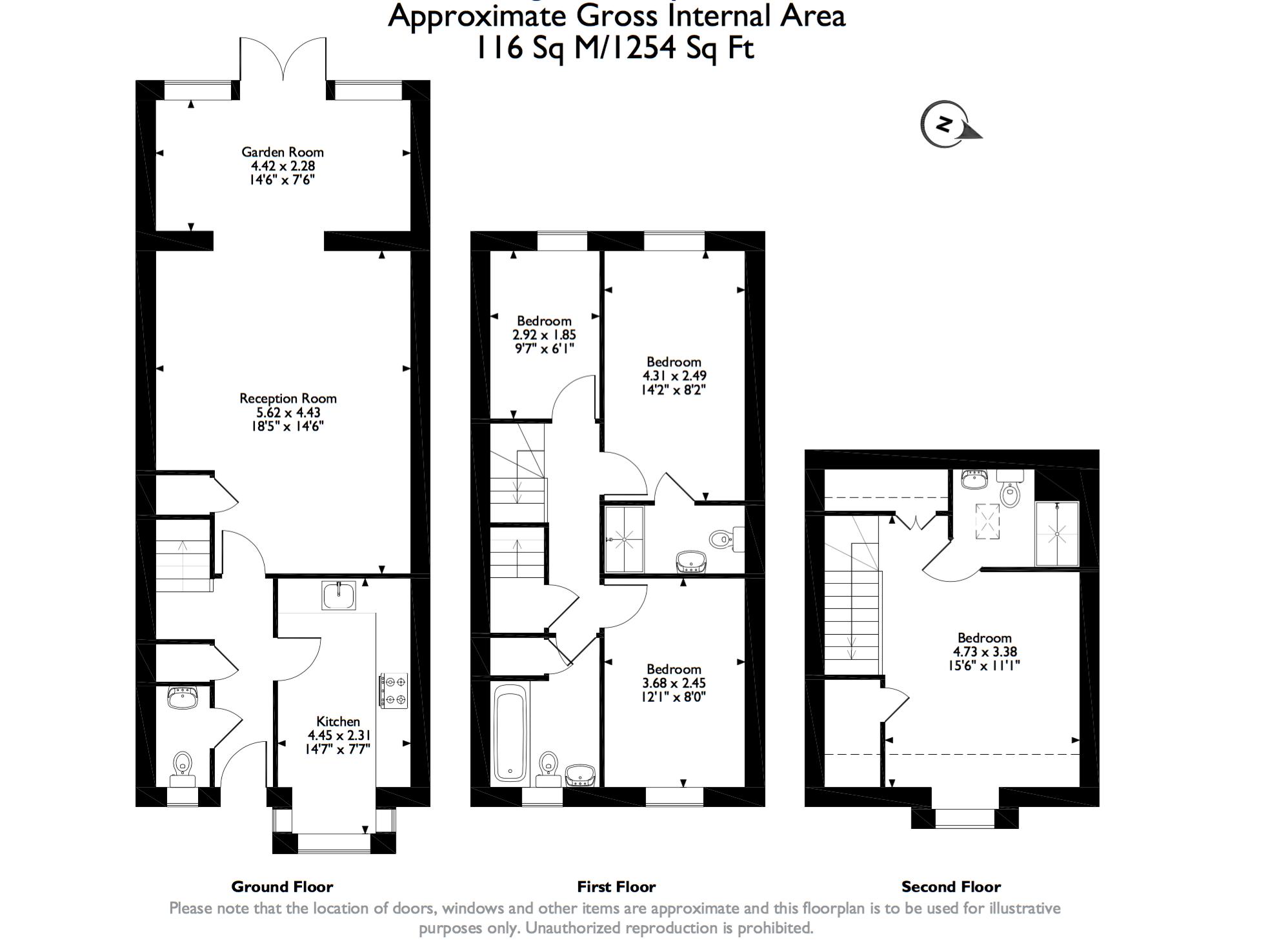 4 Bedrooms Terraced house to rent in Kingsfield Way, Redhill RH1