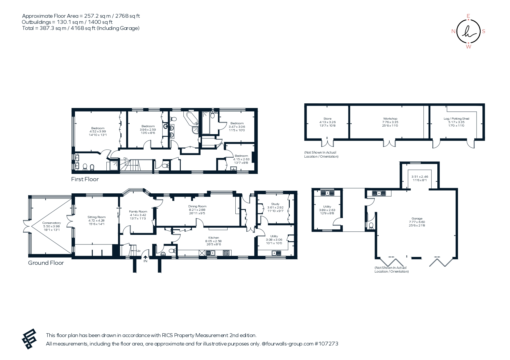Woodlands Cottage, Norney, Shackleford floorplan