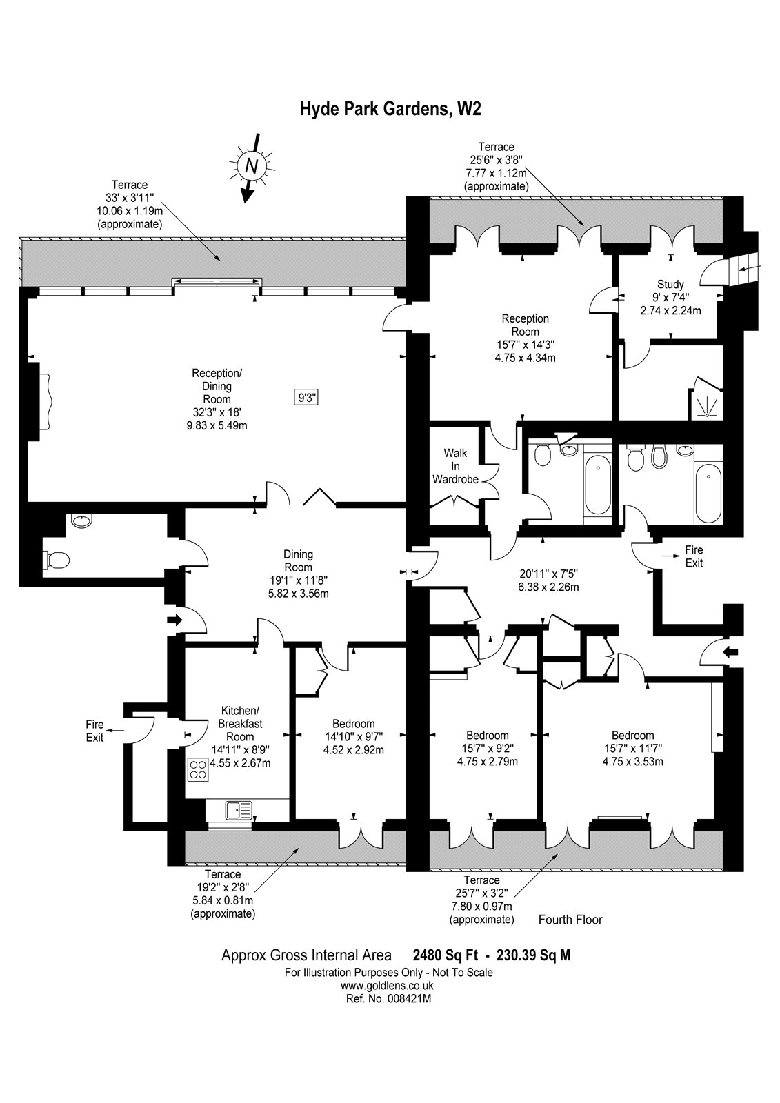 4 Bedrooms Flat for sale in Hyde Park Gardens, Hyde Park, London W2