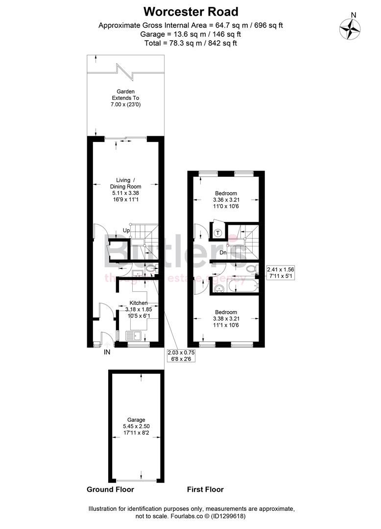 74C, Worcester Road, Sutton floorplan