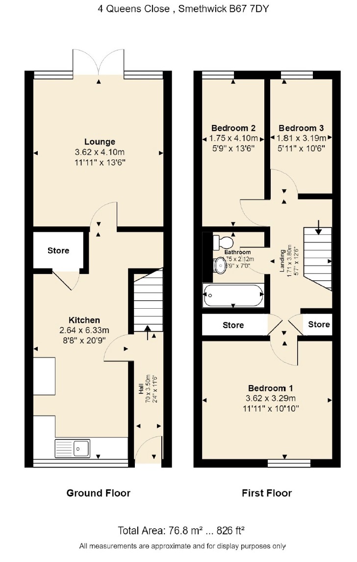 3 Bedrooms Terraced house for sale in Queens Close, Smethwick B67