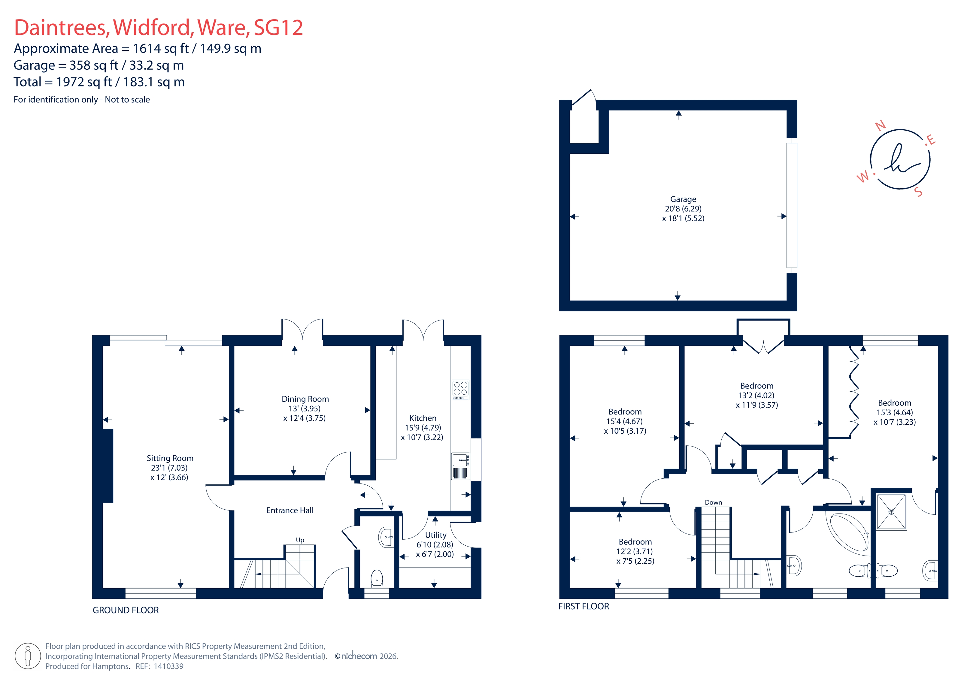4, Daintrees, Widford, Ware floorplan