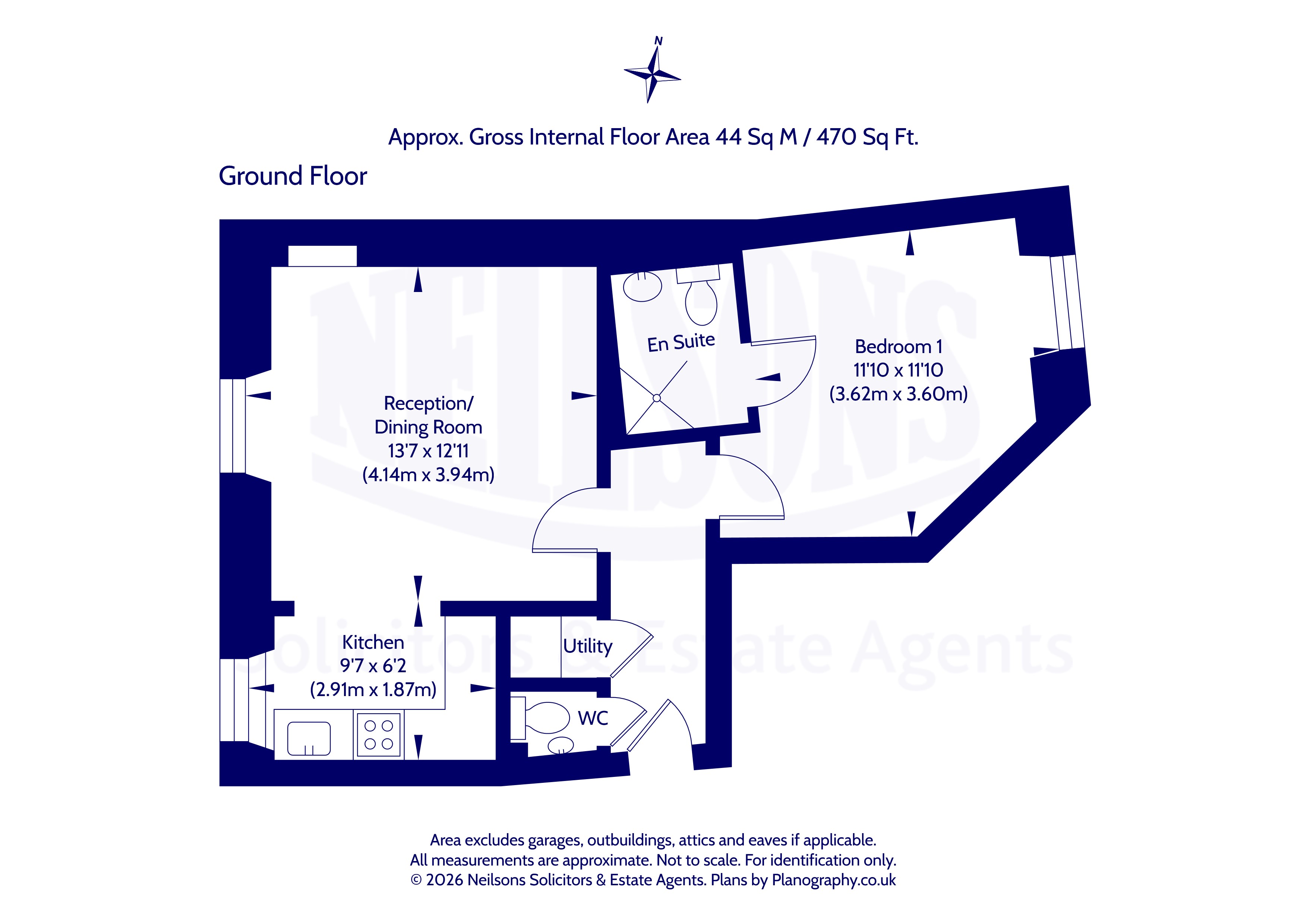 1/1, West Montgomery Place, Edinburgh floorplan