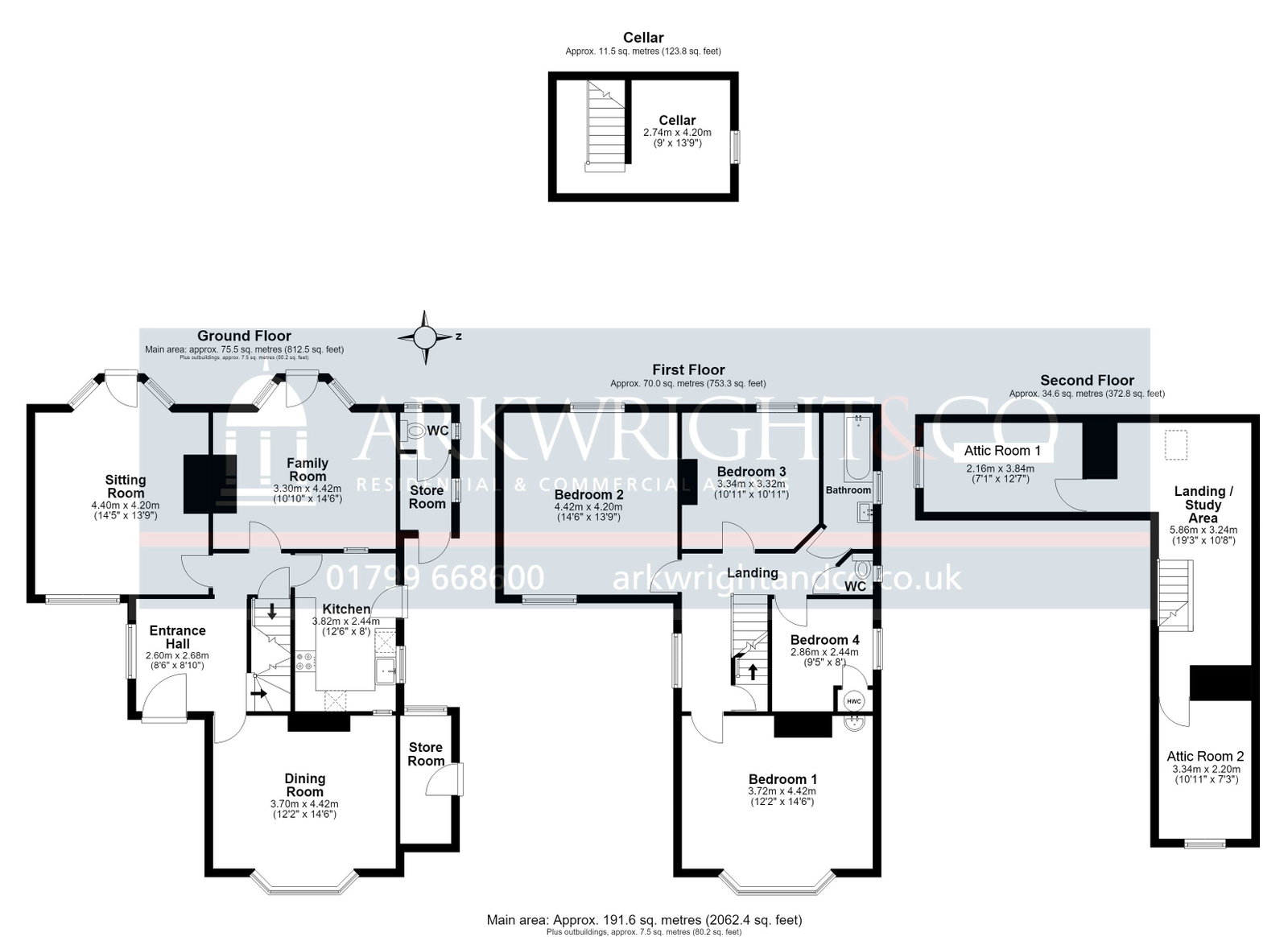 78, Debden Road, Saffron Walden floorplan