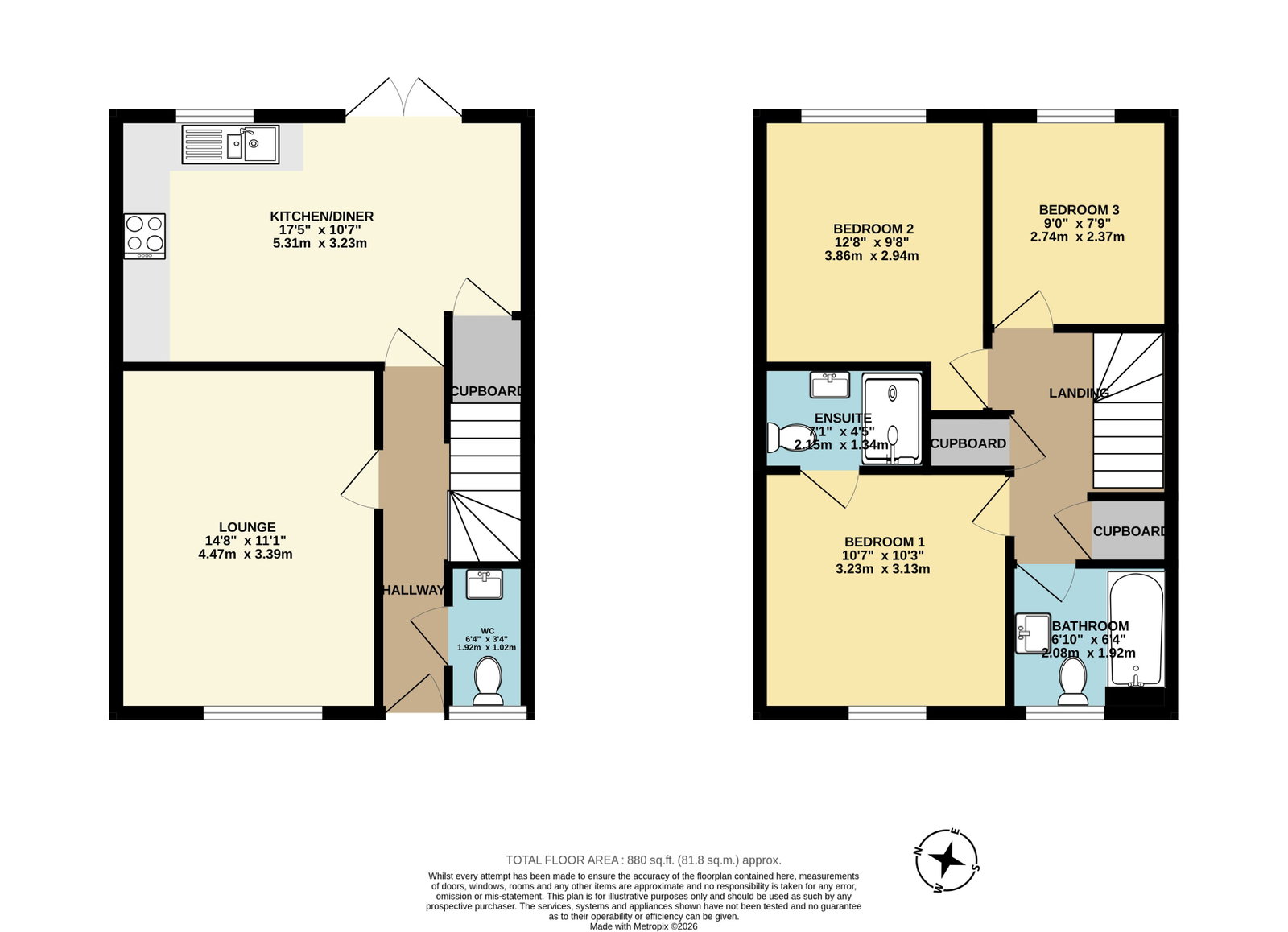 16, Ballad Gardens, Plymouth floorplan