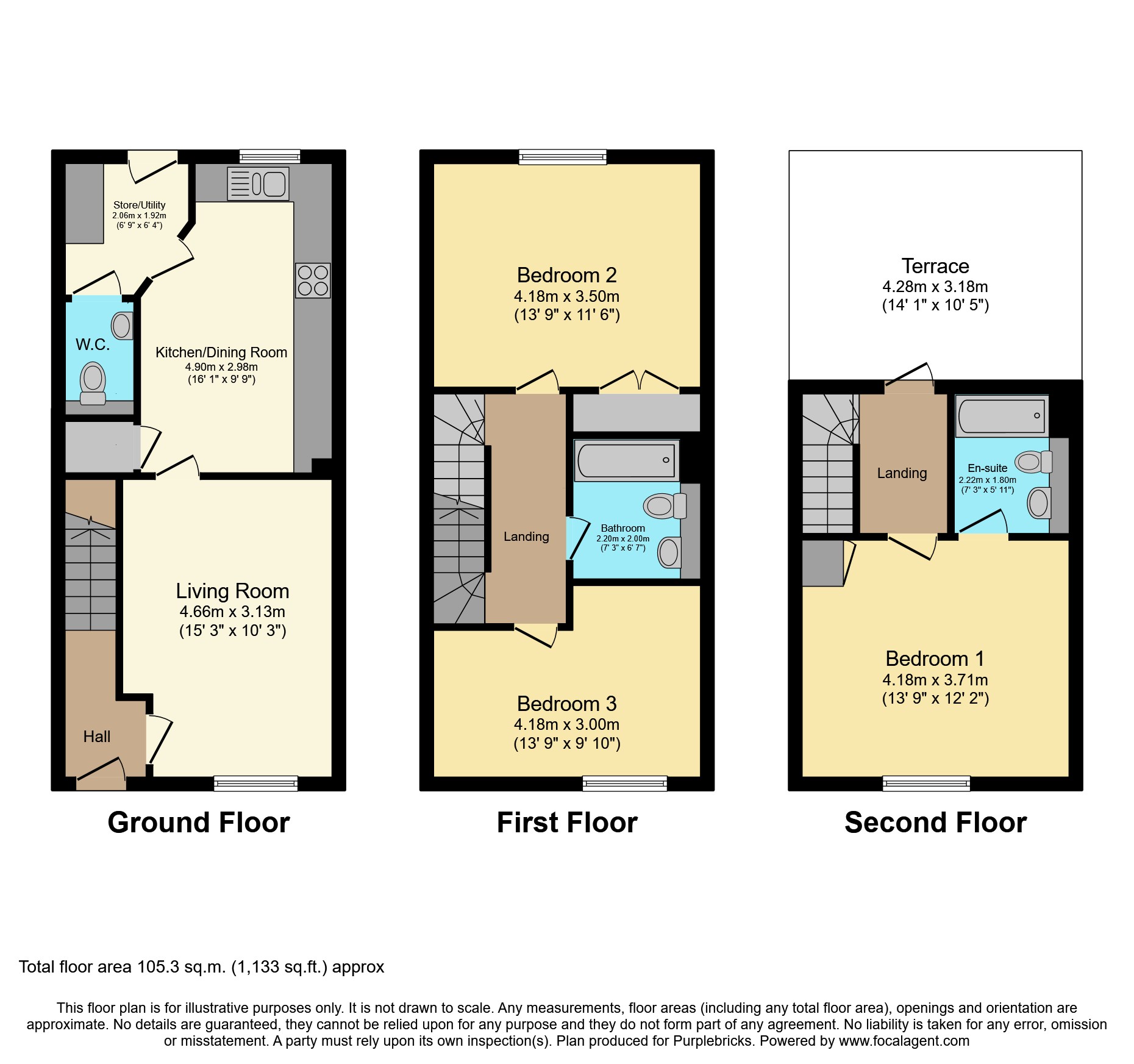 244, Oldham Road, Manchester floorplan