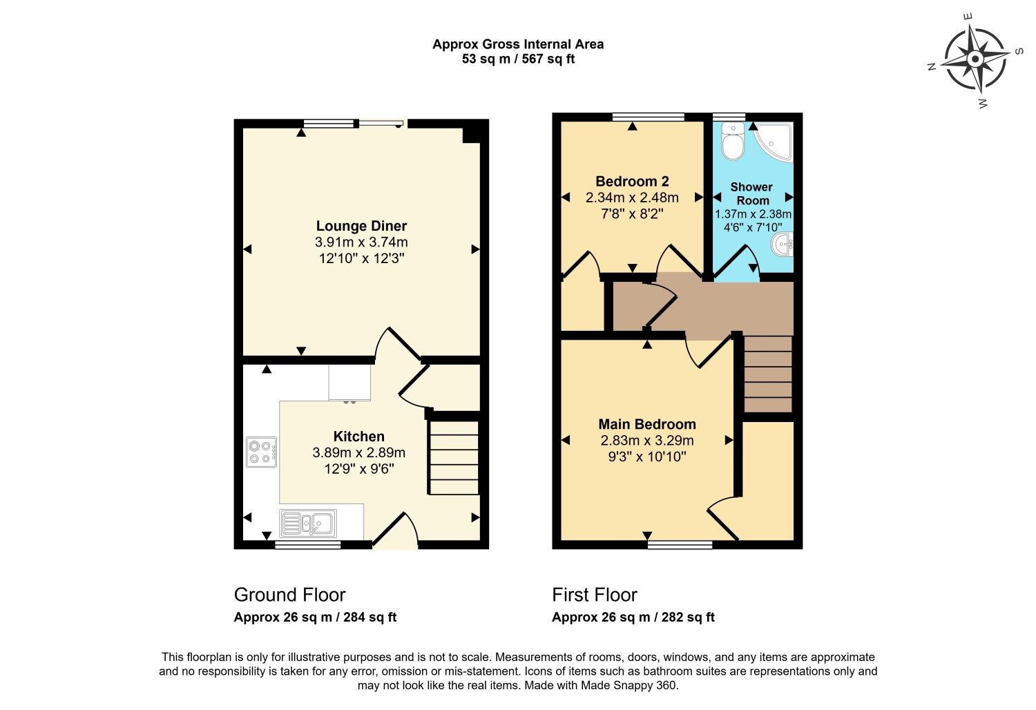 46, Campden Close, Witney floorplan