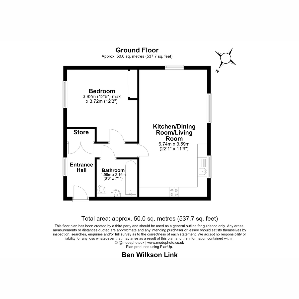 Flat 34, 34 Ben Wilson, Ben wilson Link, Chelmsford floorplan