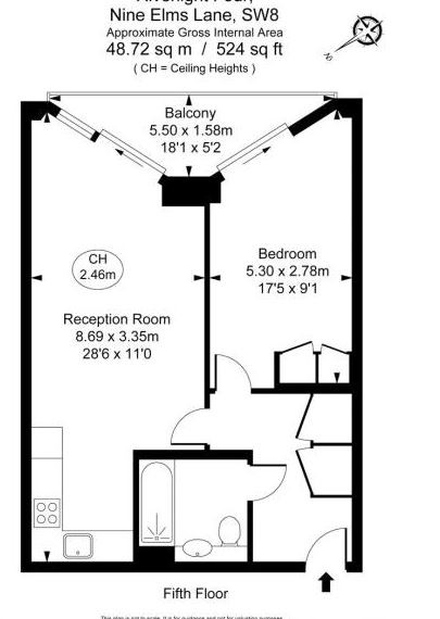 1 Bedrooms Flat to rent in Riverlight Quay, Nine Elms SW11