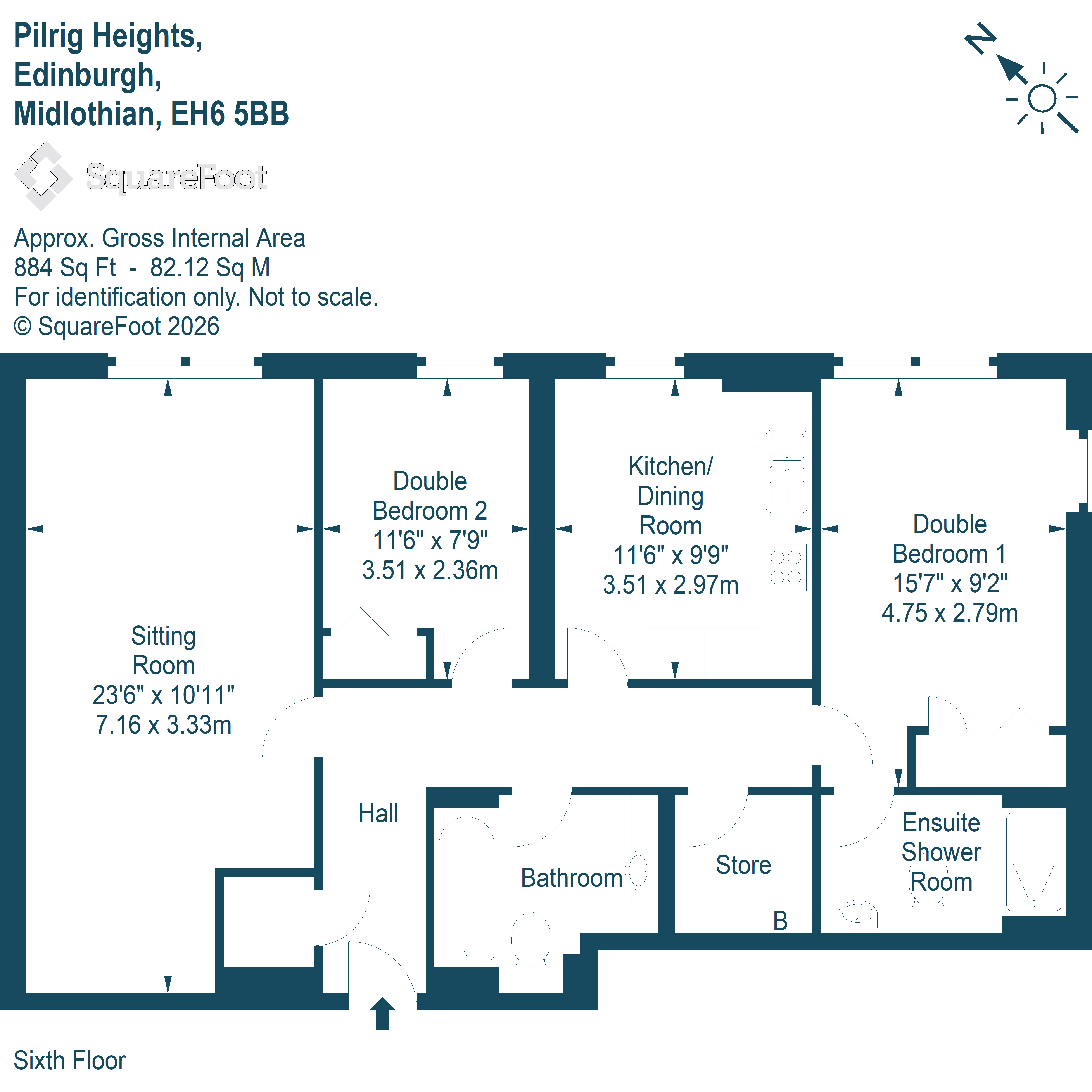 10/34, Pilrig Heights, Edinburgh floorplan
