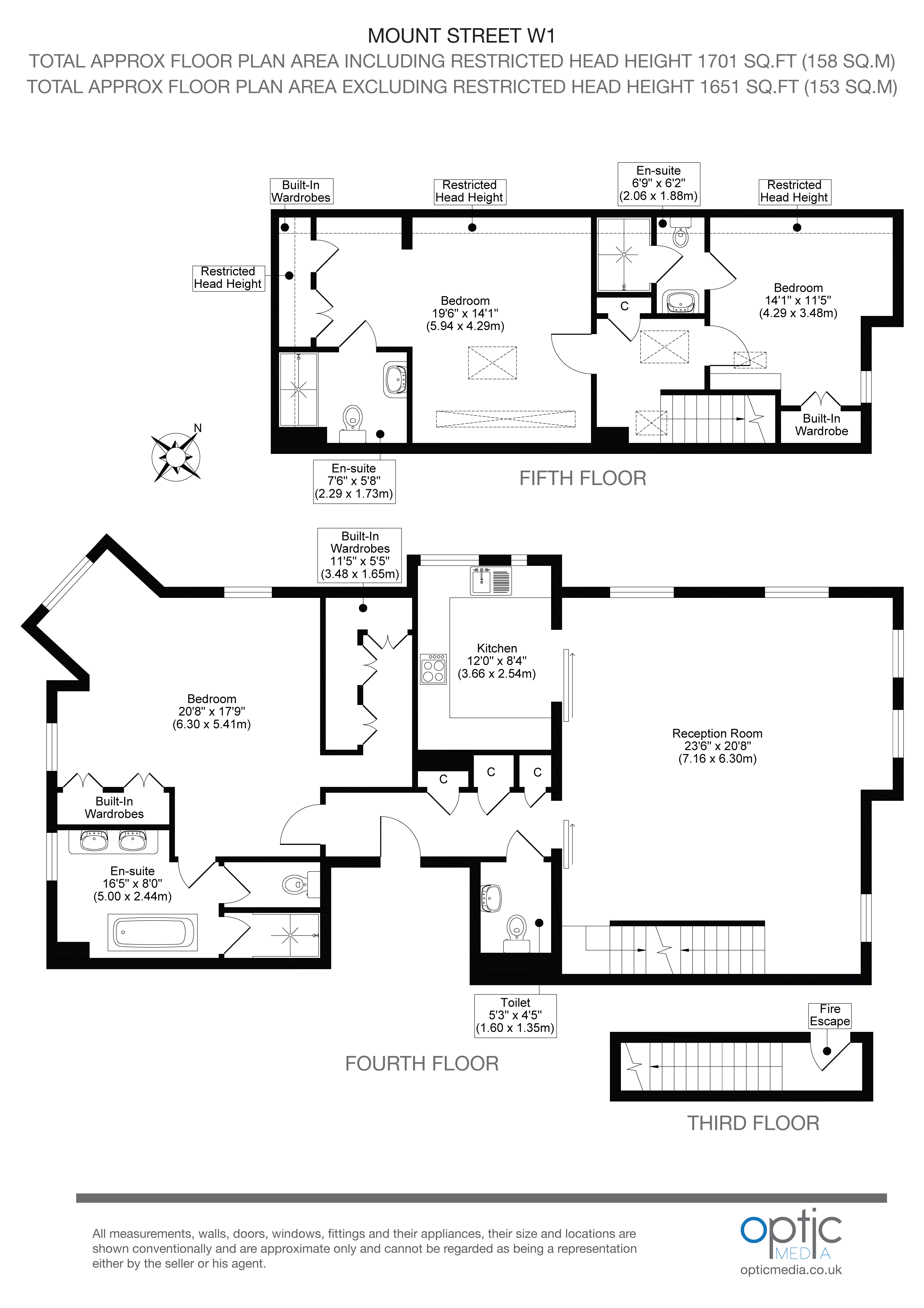 4, 82, Mount Street, London floorplan