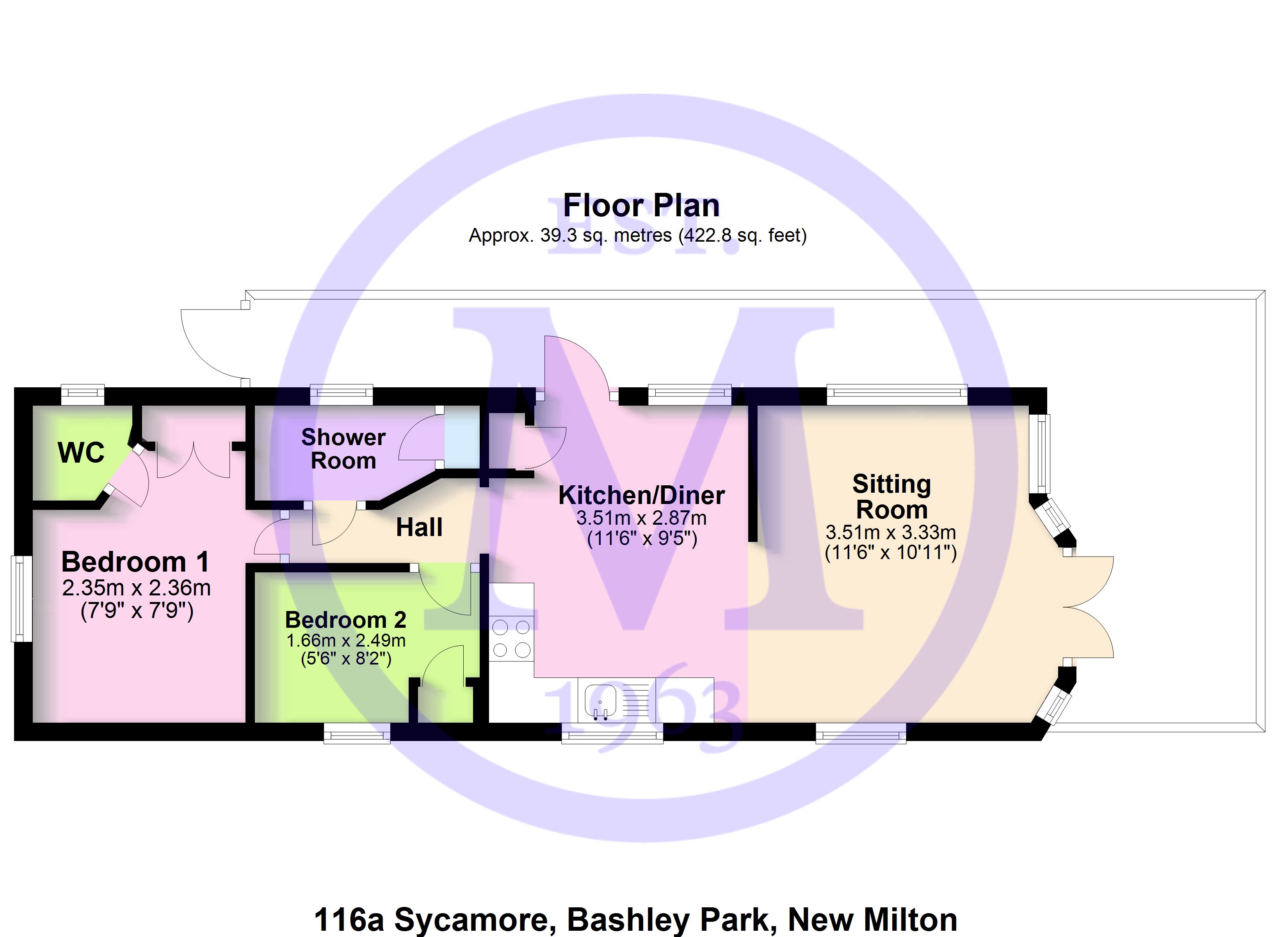 2 bed mobile/park home for sale in Sycamore, Bashley Caravan Park, Sway
