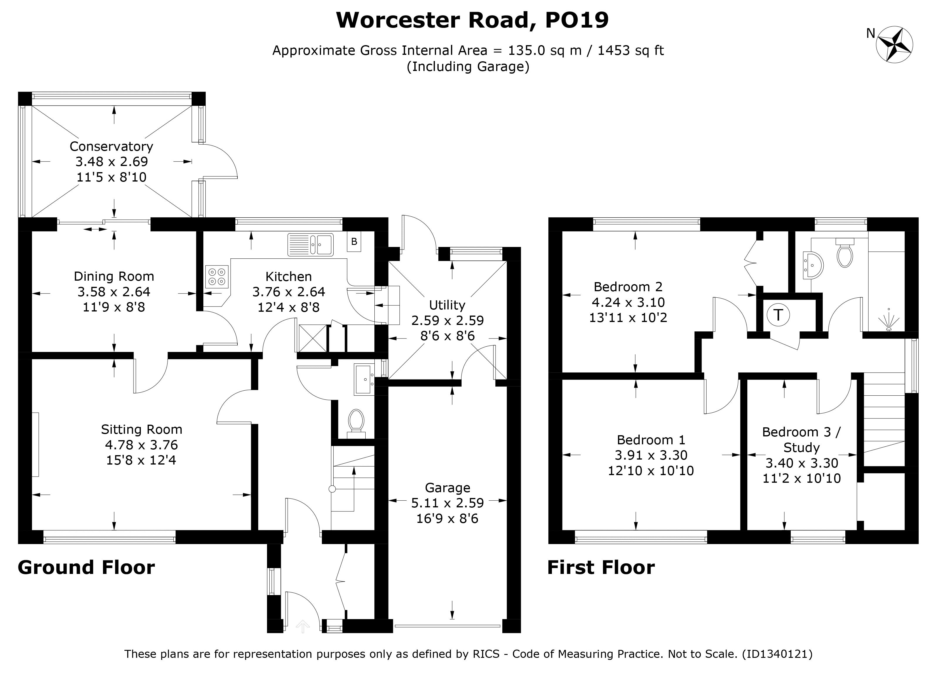 69, Worcester Road, Chichester floorplan