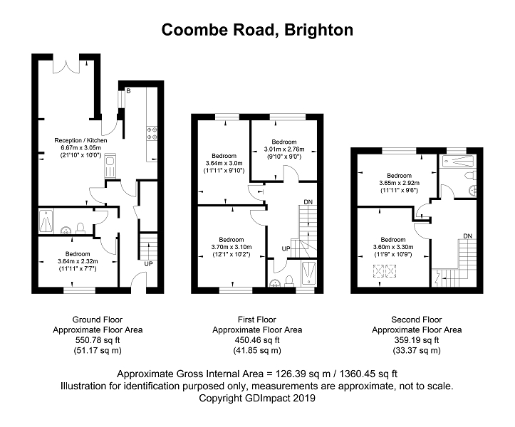 6 Bedrooms Terraced house for sale in Coombe Road, Brighton, East Sussex. BN2