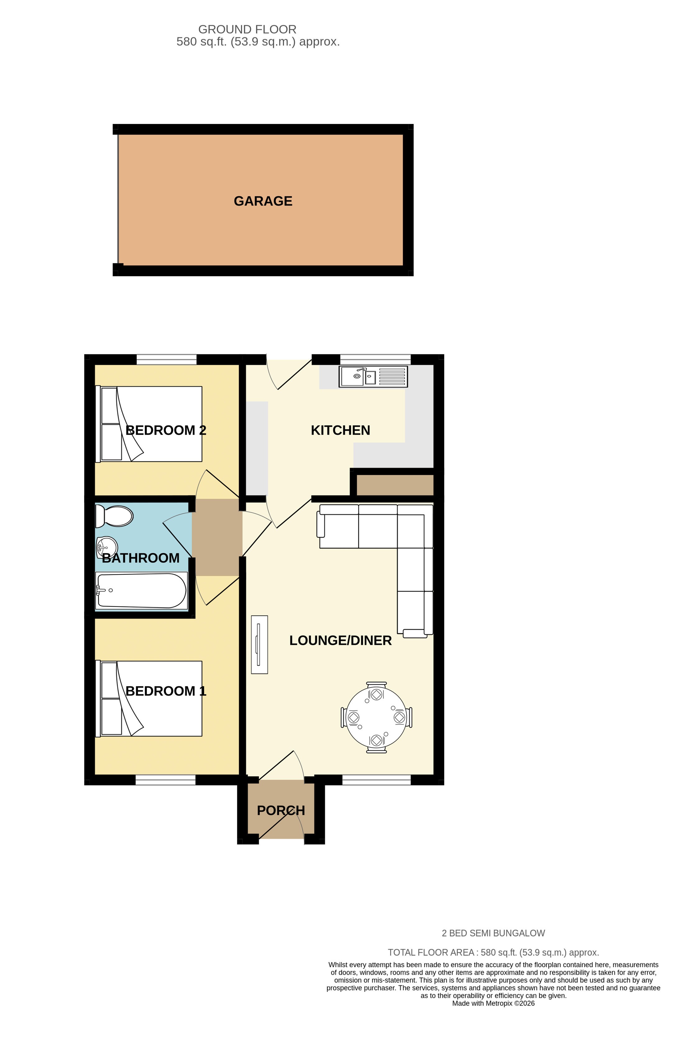 6, Boskenna Road, Redruth floorplan