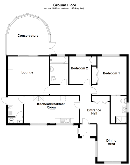 2 Bedrooms Detached bungalow for sale in Tuckers Drive, Cranleigh, Surrey GU6