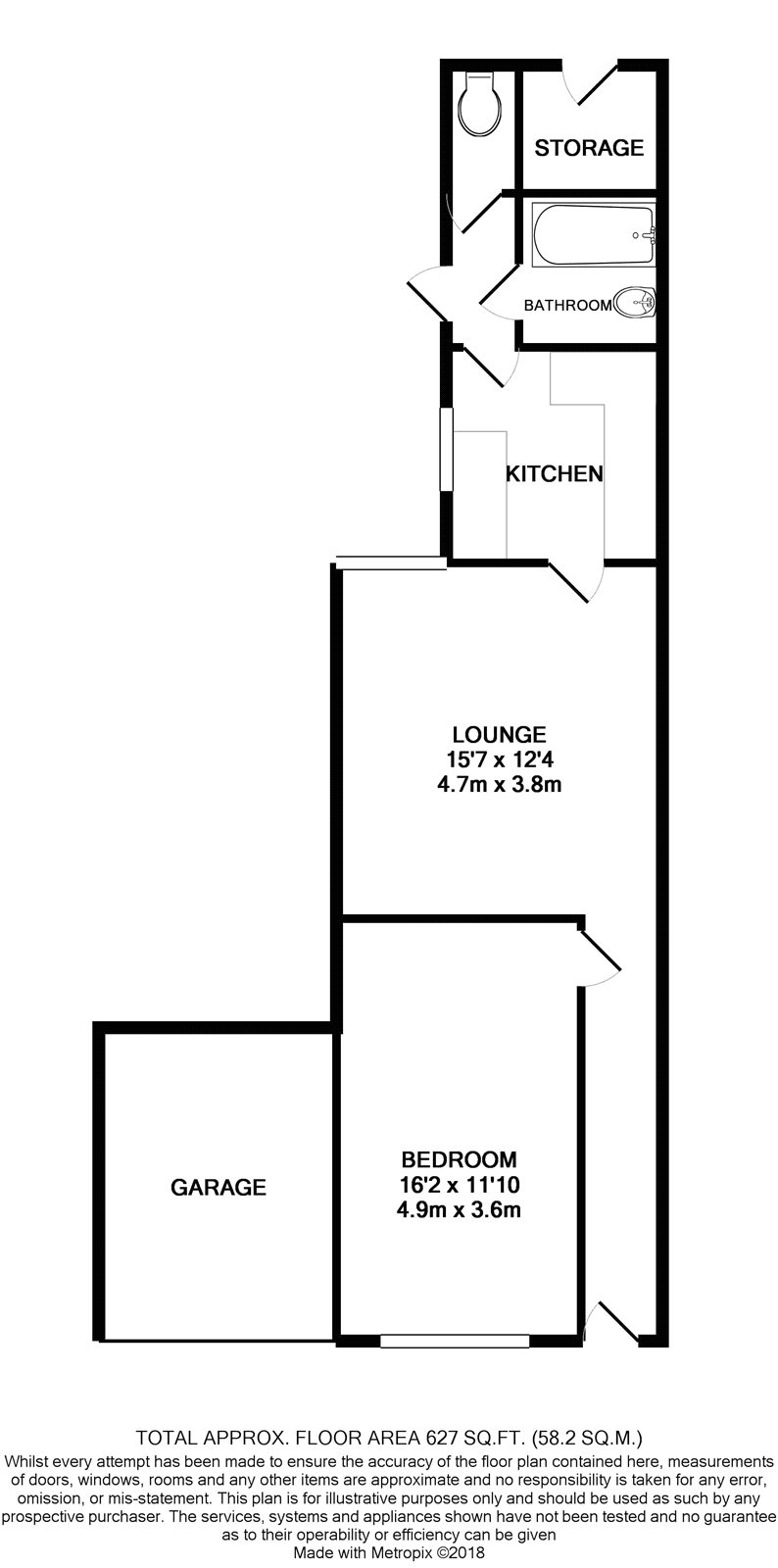 1 Bedrooms Flat to rent in Grafton Road, Croydon CR0