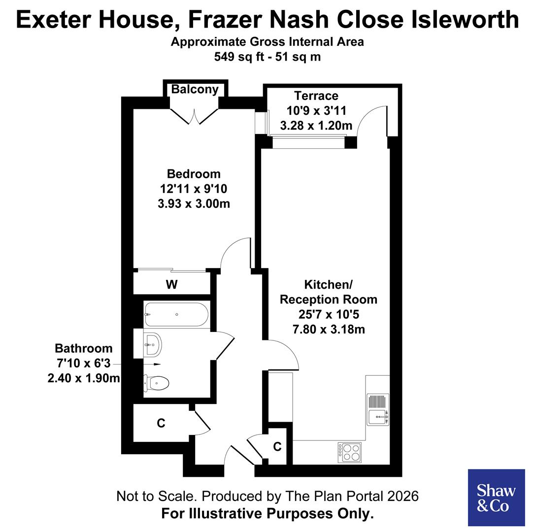Flat 6 Exeter House, Frazer Nash Close, Isleworth floorplan