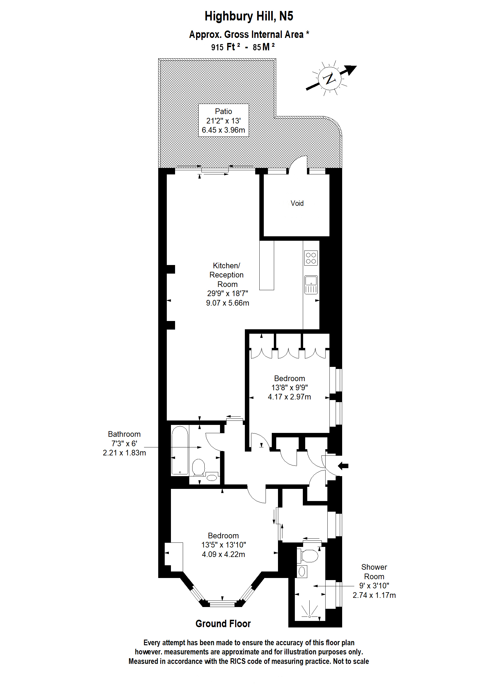 Highbury Hill, London floorplan
