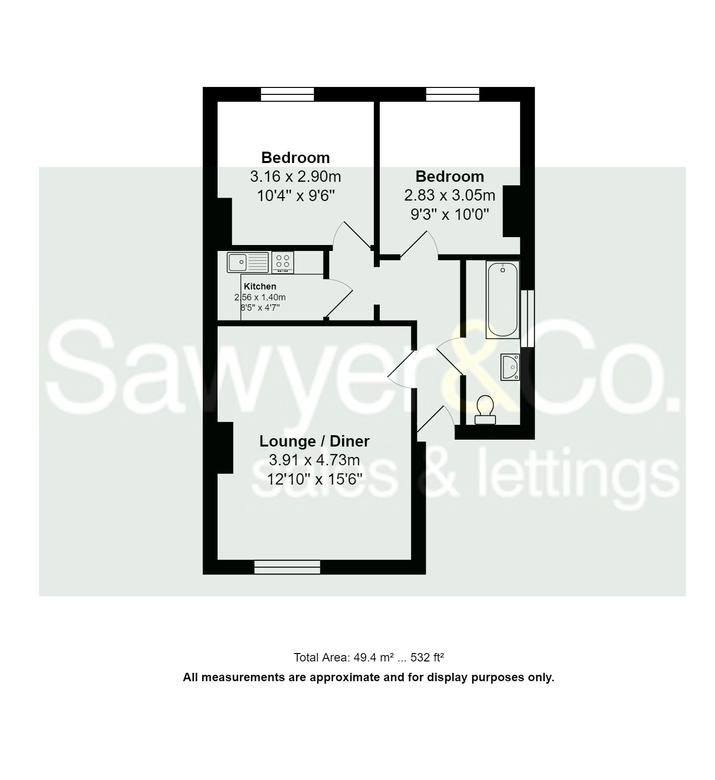 Clarendon Villas, Hove, East Sussex BN3, 2 bedroom flat for sale