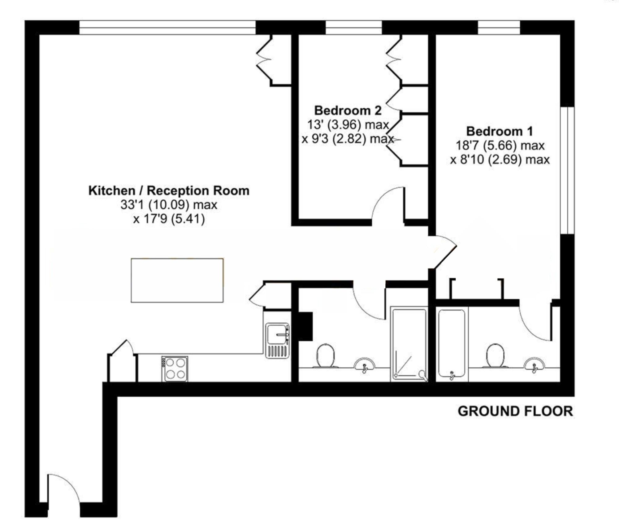 Flat 9, Lofts Apts, London floorplan