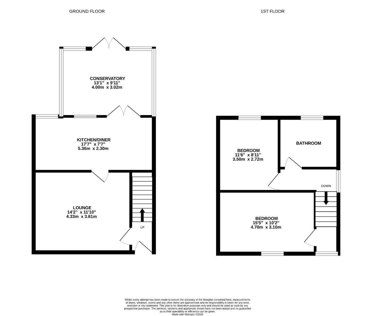 52, Whiston Road, Northampton floorplan