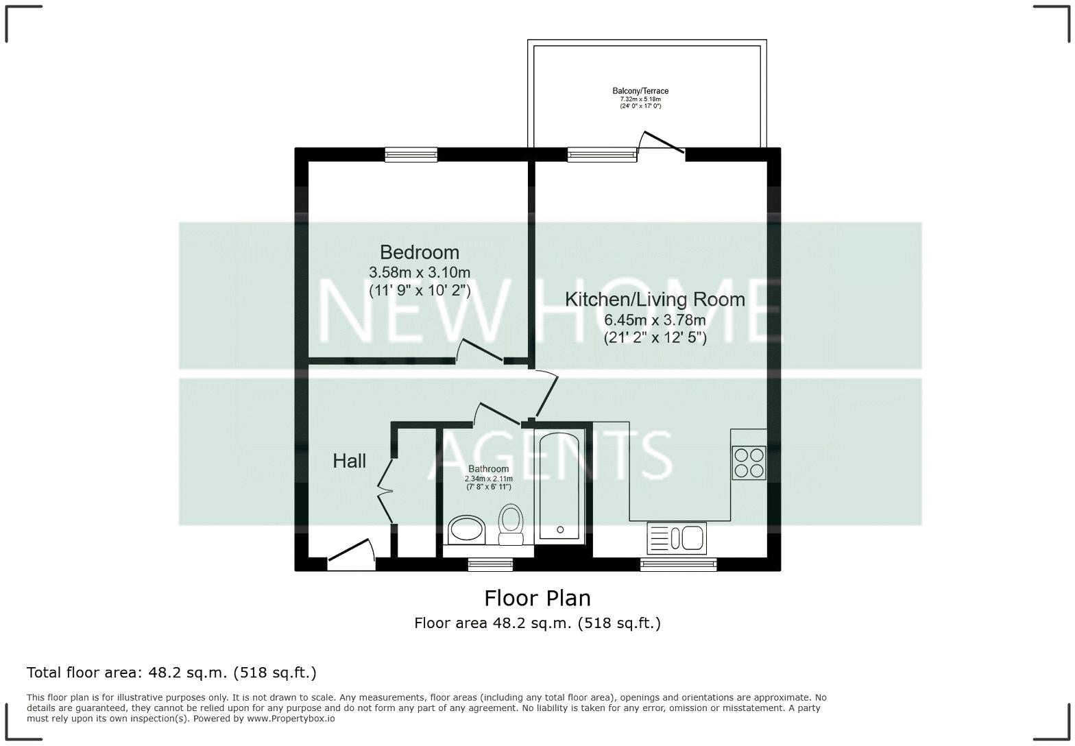 24 Chantry House, Albert Road North, Southampton floorplan