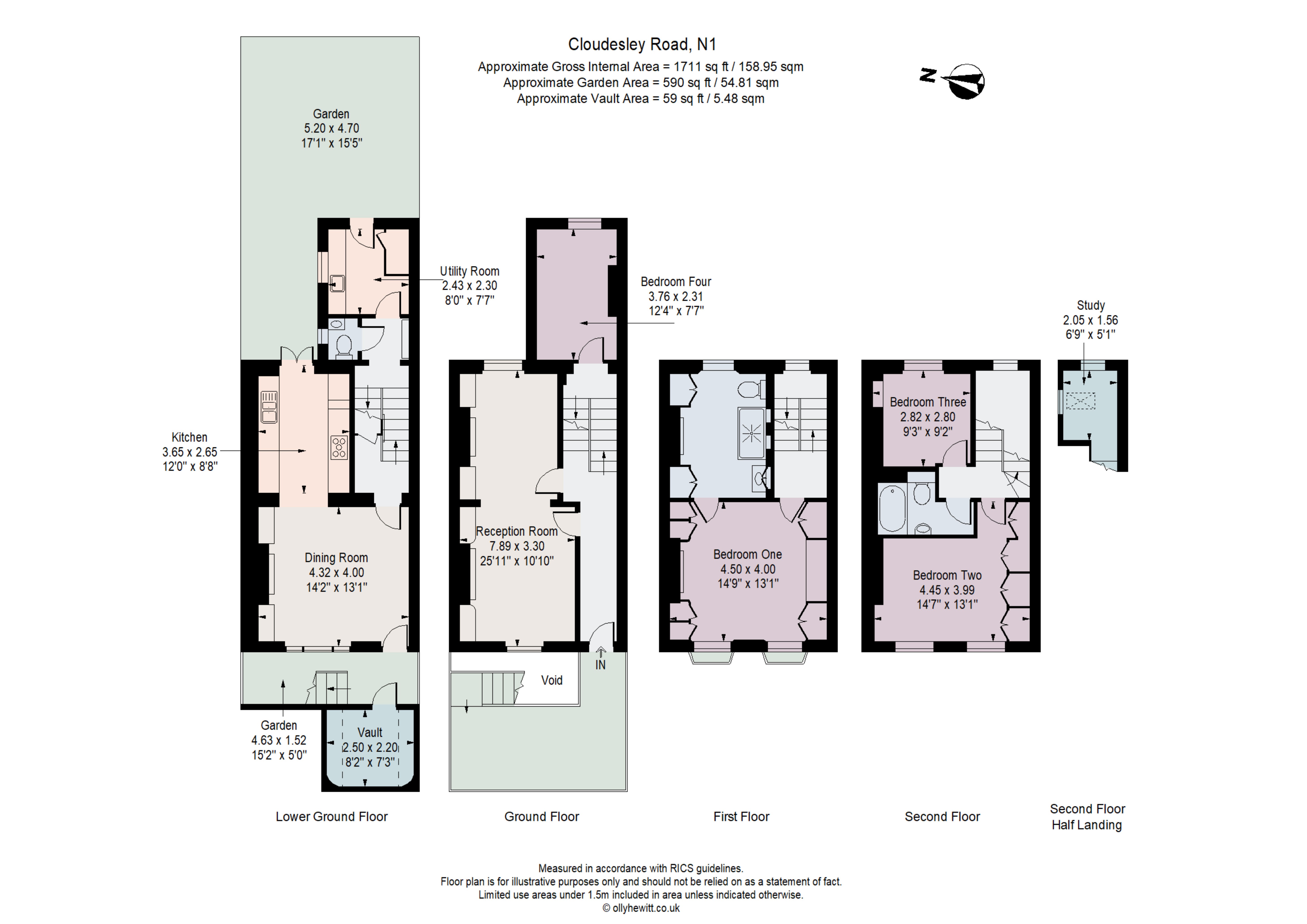 100, Cloudesley Road, London floorplan